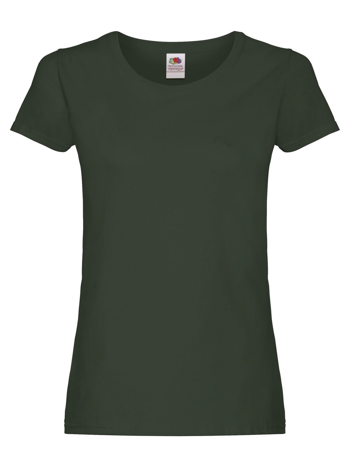 Original T Damen T-Shirt – Fruit of the Loom – Farbe bottle green – individuell veredelbar