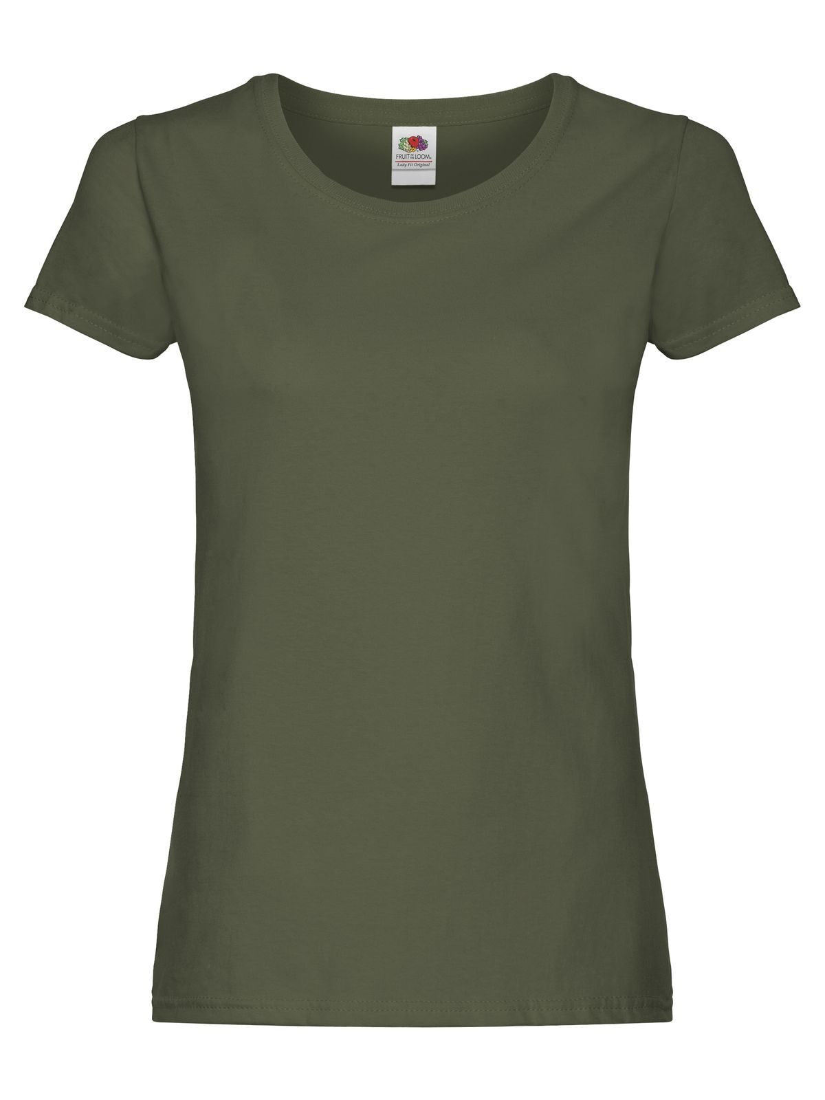 Original T Damen T-Shirt – Fruit of the Loom – Farbe classic olive – individuell veredelbar
