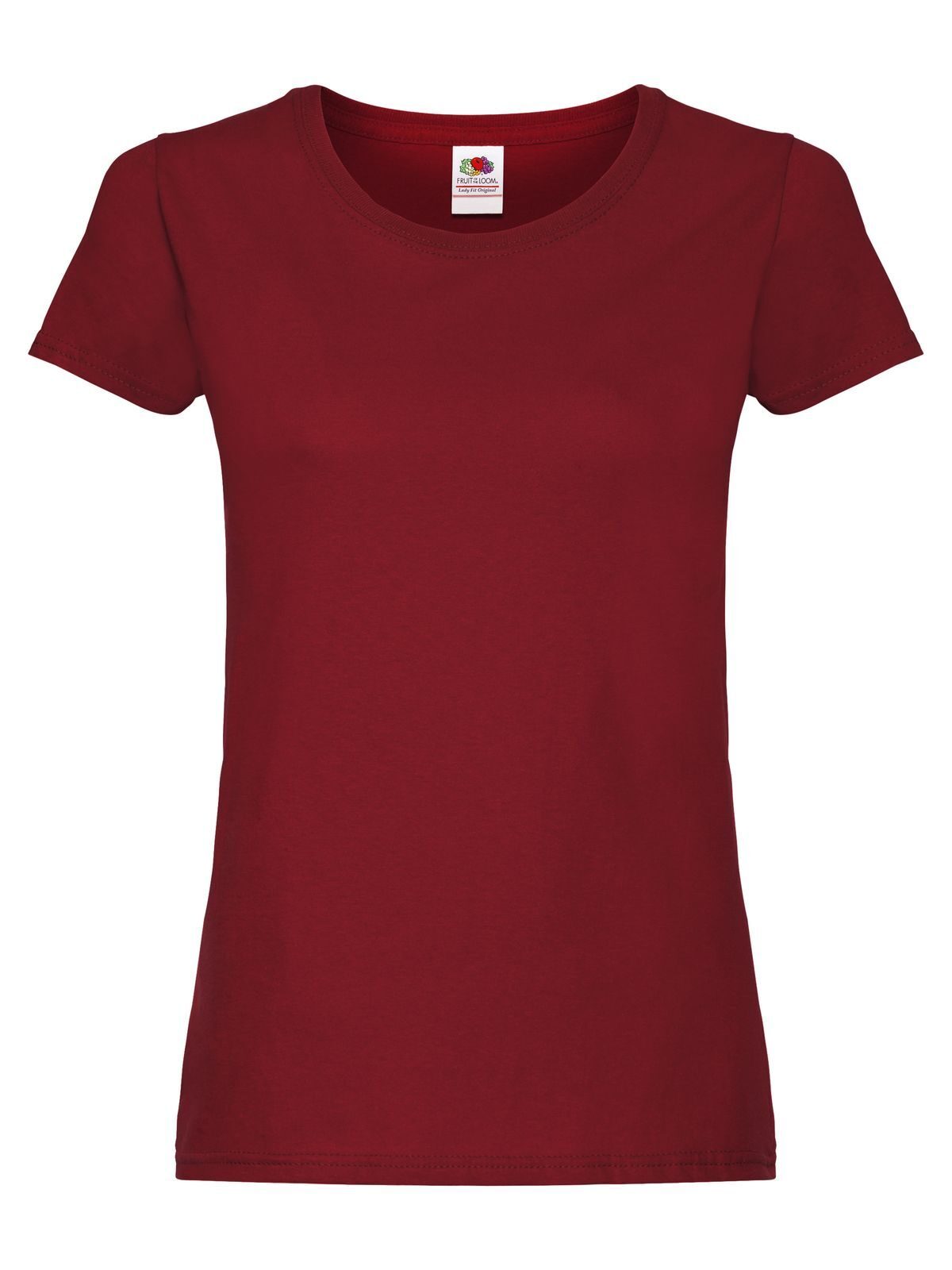 Original T Damen T-Shirt – Fruit of the Loom – Farbe brick red – individuell veredelbar