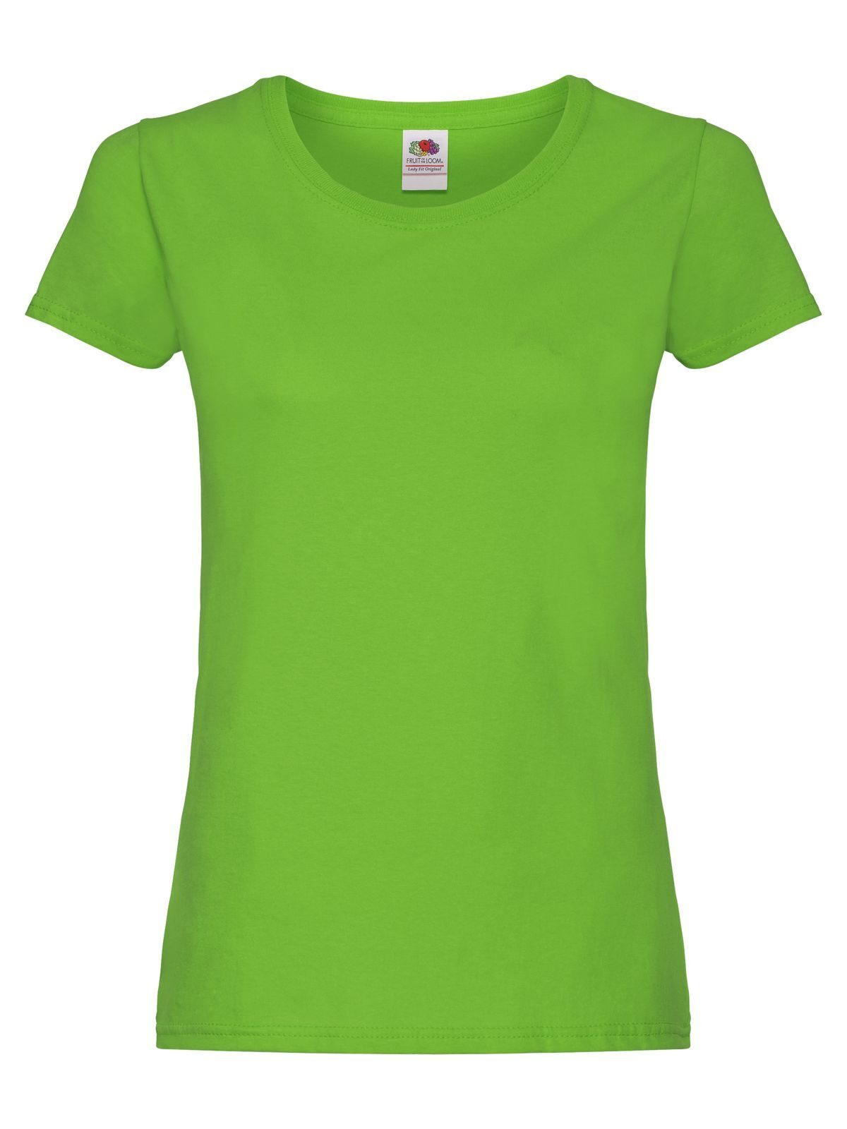 Original T Damen T-Shirt – Fruit of the Loom – Farbe Lime – individuell veredelbar