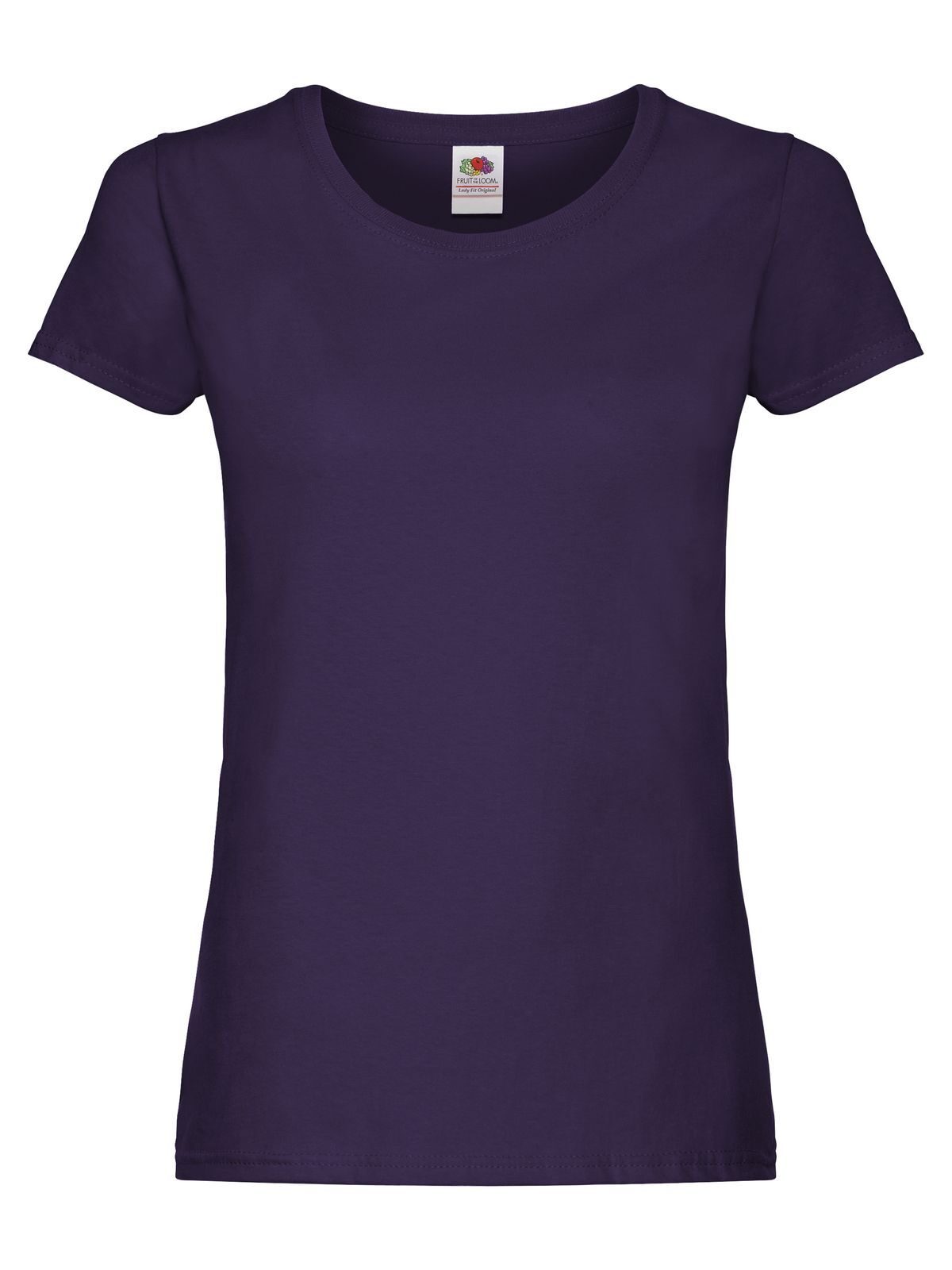 Original T Damen T-Shirt – Fruit of the Loom – Farbe Lila – individuell veredelbar