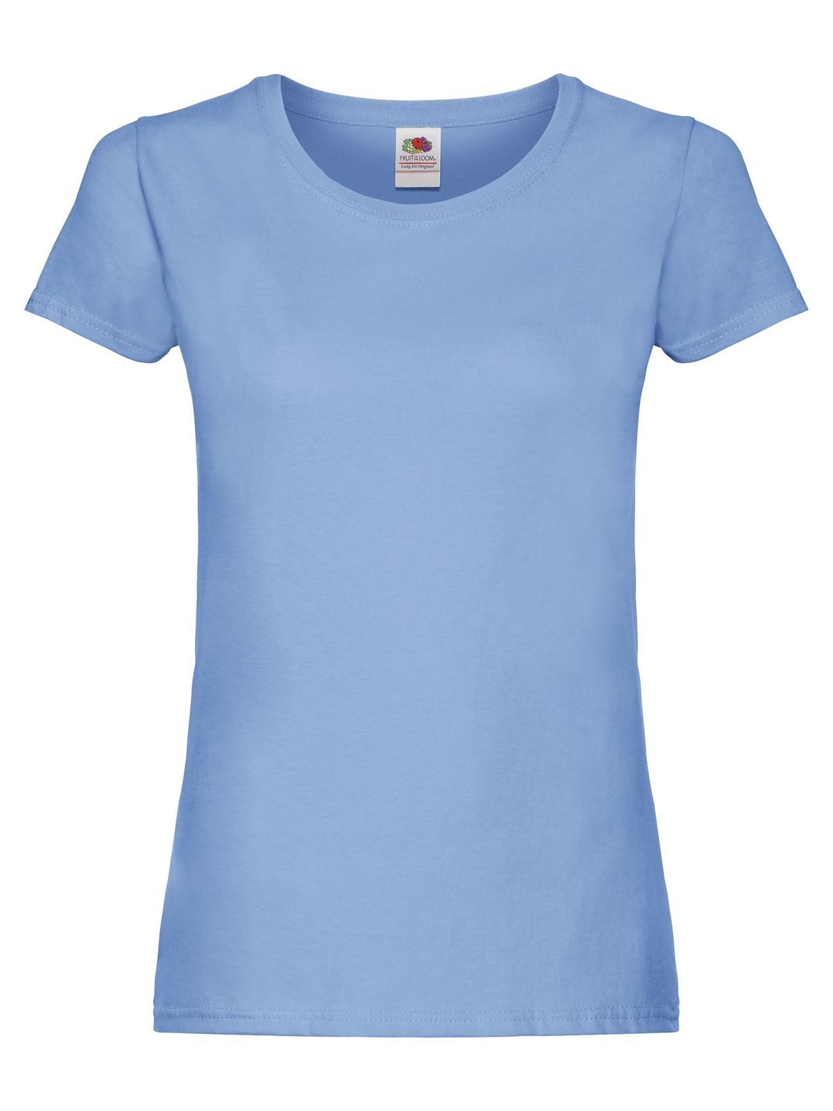 Original T Damen T-Shirt – Fruit of the Loom – Farbe Hellblau – individuell veredelbar