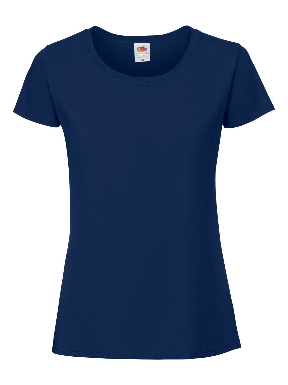 Iconic 195 T Damen T-Shirt – Fruit of the Loom – Farbe Navy – individuell veredelbar