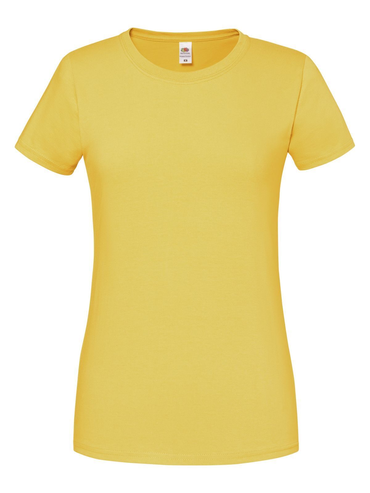 Iconic 195 T Damen T-Shirt – Fruit of the Loom – Farbe sunflower – individuell veredelbar