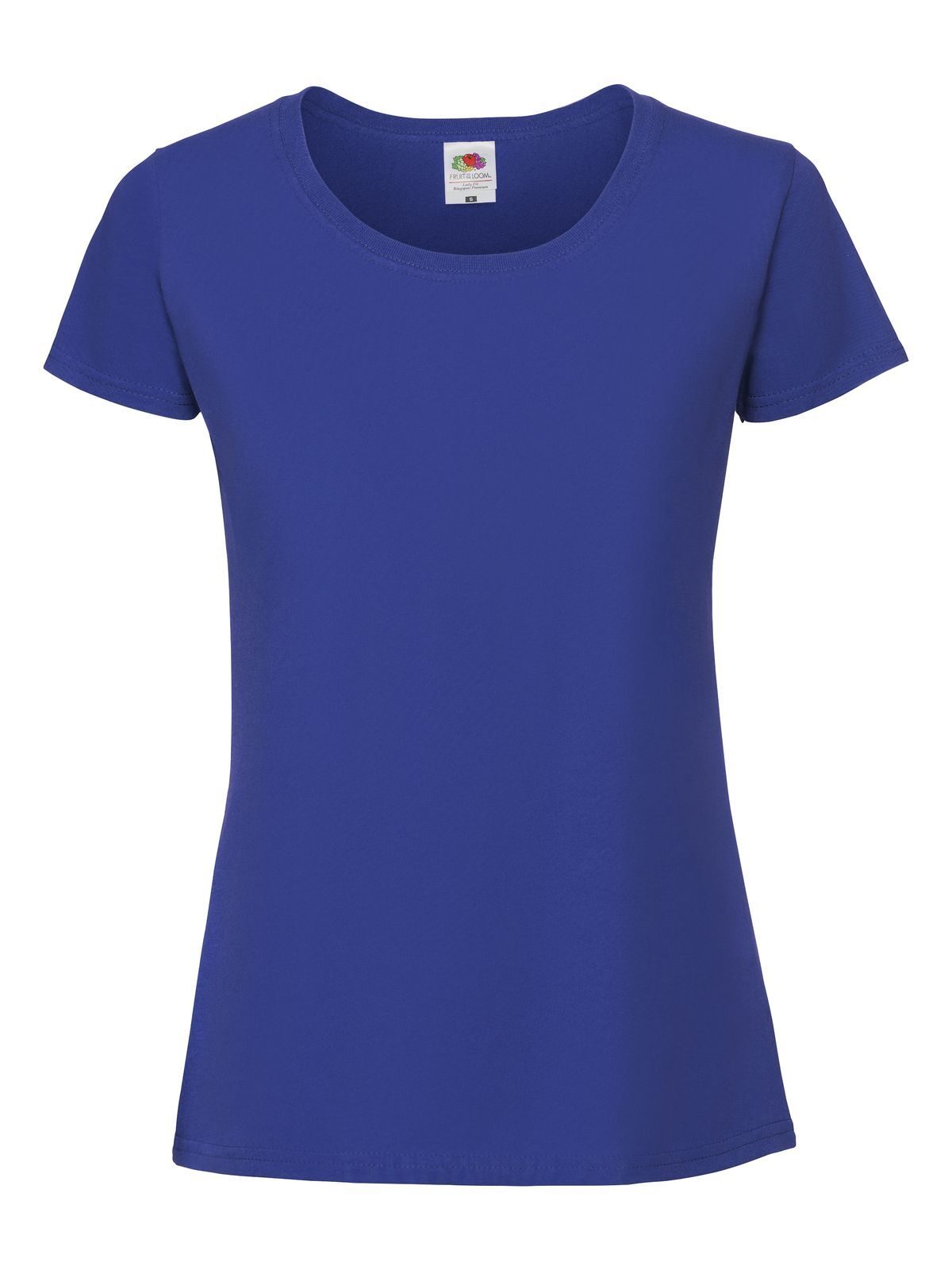 Iconic 195 T Damen T-Shirt – Fruit of the Loom – Farbe Royalblau – individuell veredelbar
