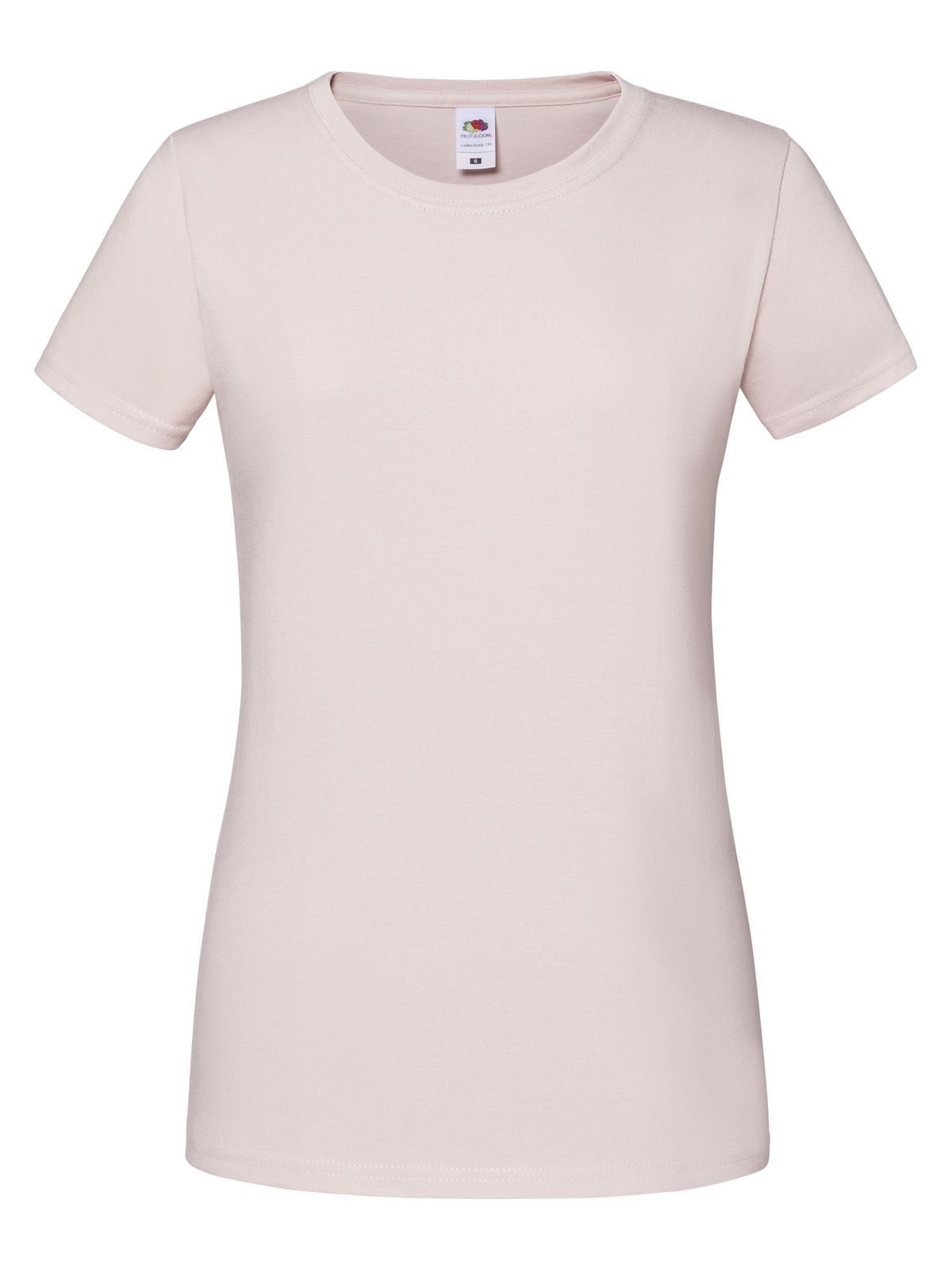 Iconic 195 T Damen T-Shirt – Fruit of the Loom – Farbe powder rose – individuell veredelbar