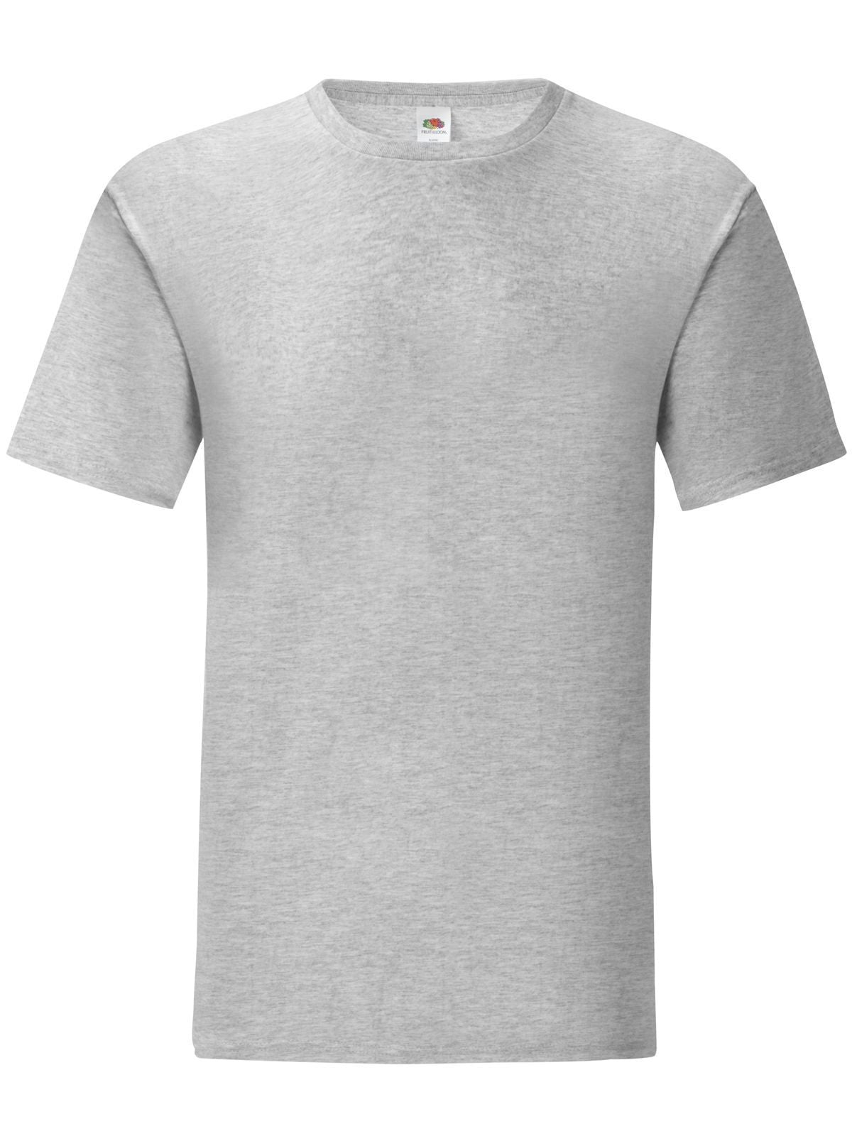 Iconic 150 T T-Shirt – Fruit of the Loom – Farbe heather grey – individuell veredelbar