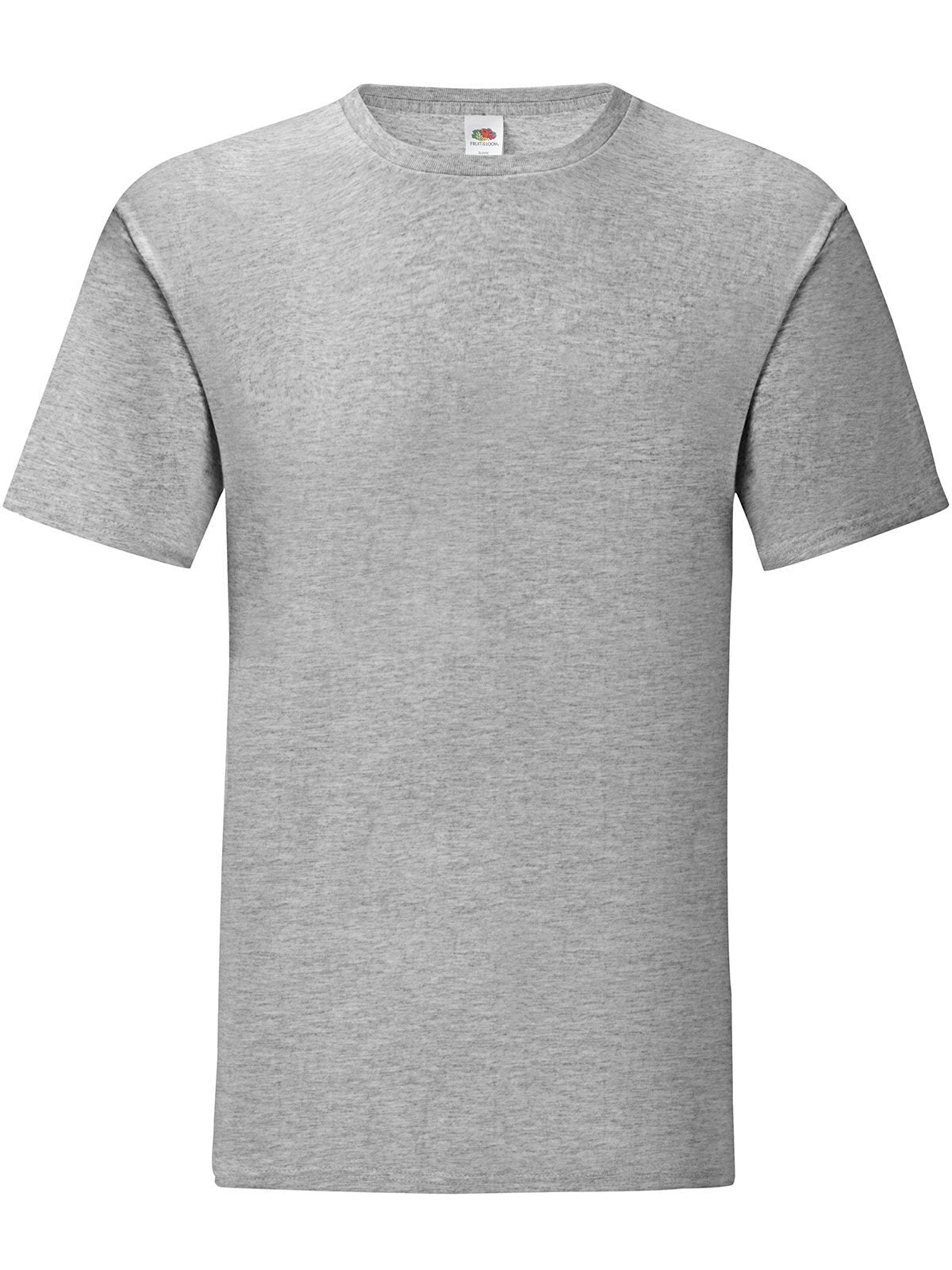 Iconic 150 T T-Shirt – Fruit of the Loom – Farbe athletic heather – individuell veredelbar