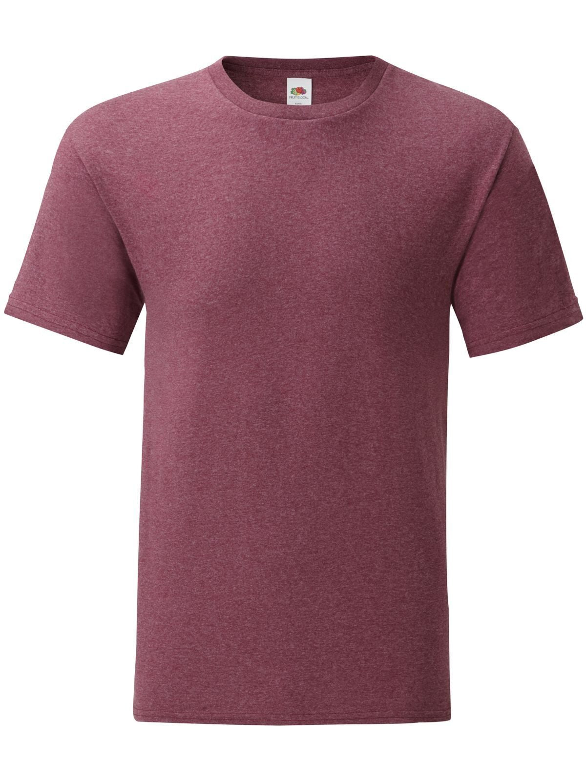 Iconic 150 T T-Shirt – Fruit of the Loom – Farbe heather burgundy – individuell veredelbar