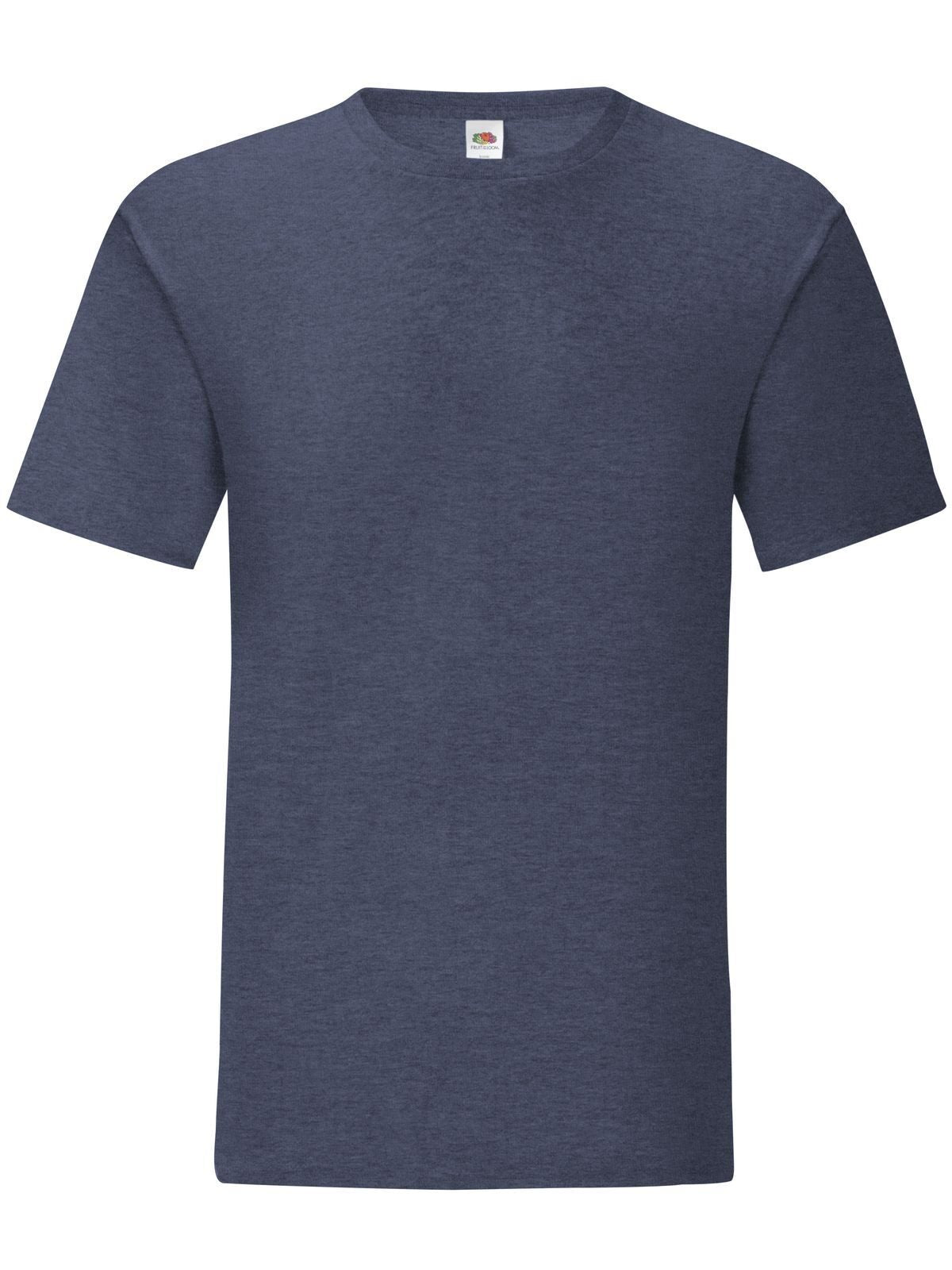 Iconic 150 T T-Shirt – Fruit of the Loom – Farbe vintage heather navy – individuell veredelbar