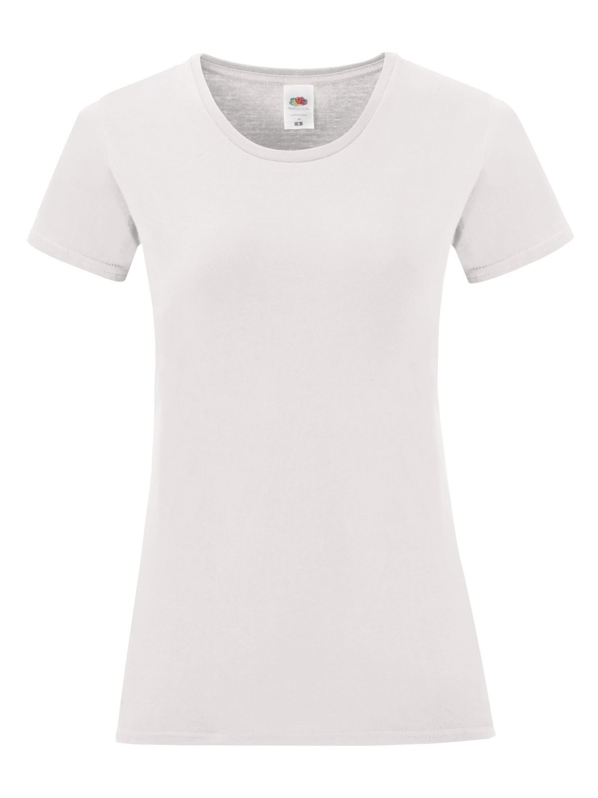 Iconic 150 T Damen T-Shirt – Fruit of the Loom – Farbe Weiß – individuell veredelbar