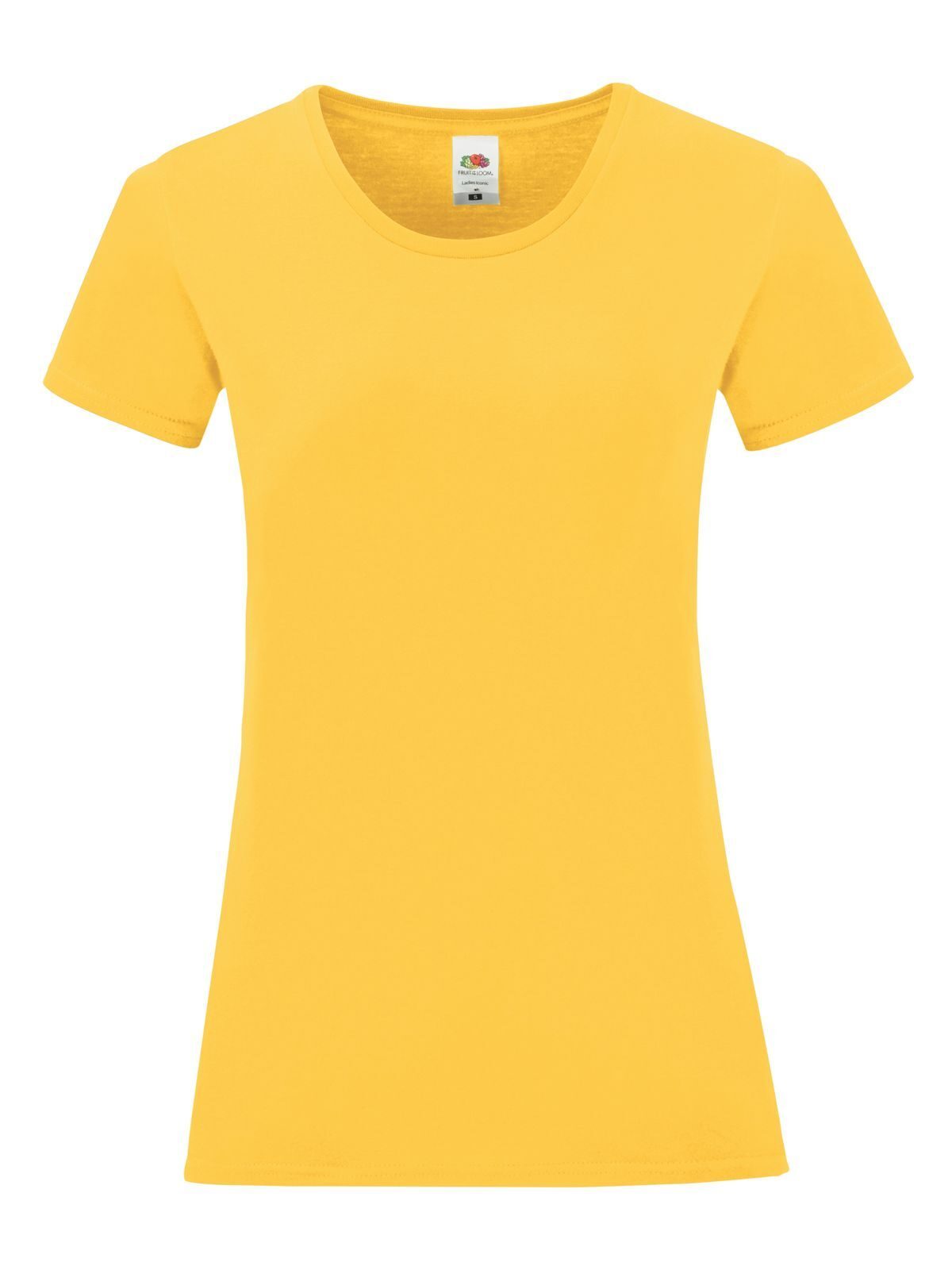 Iconic 150 T Damen T-Shirt – Fruit of the Loom – Farbe sunflower – individuell veredelbar