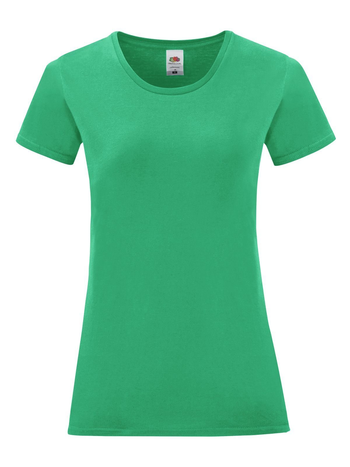 Iconic 150 T Damen T-Shirt – Fruit of the Loom – Farbe Kellygrün – individuell veredelbar