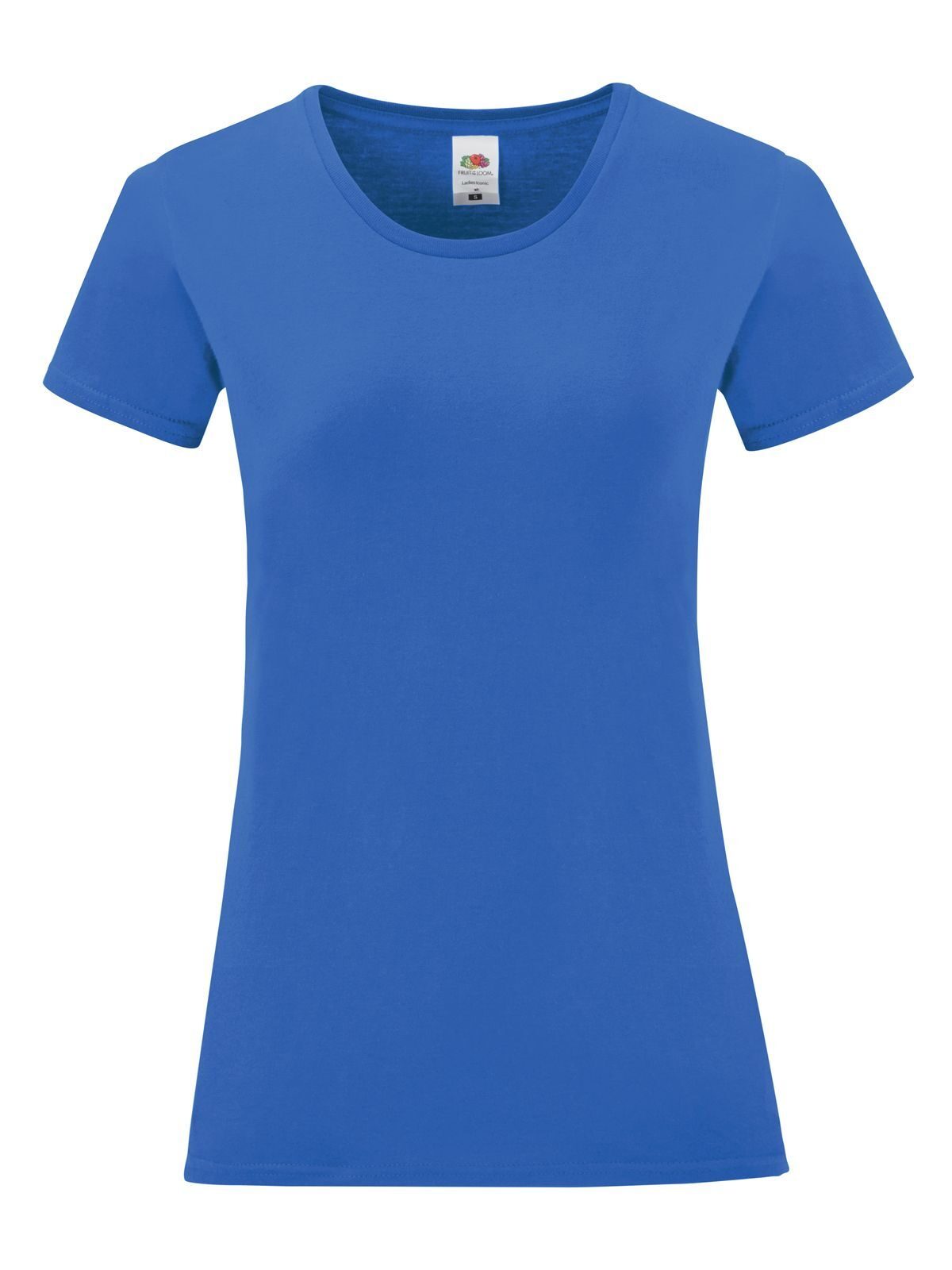 Iconic 150 T Damen T-Shirt – Fruit of the Loom – Farbe Royalblau – individuell veredelbar