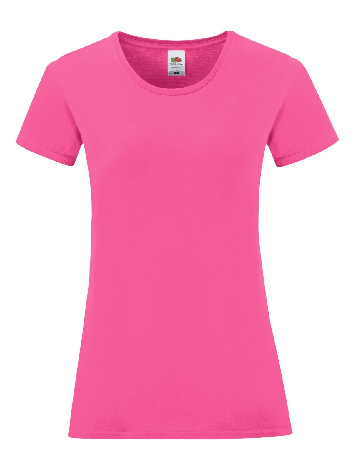 Iconic 150 T Damen T-Shirt – Fruit of the Loom – Farbe Fuchsia – individuell veredelbar