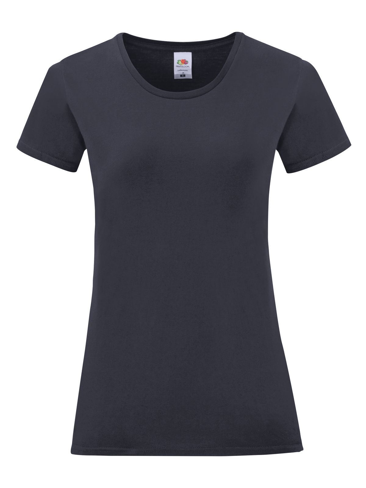Iconic 150 T Damen T-Shirt – Fruit of the Loom – Farbe deep navy – individuell veredelbar