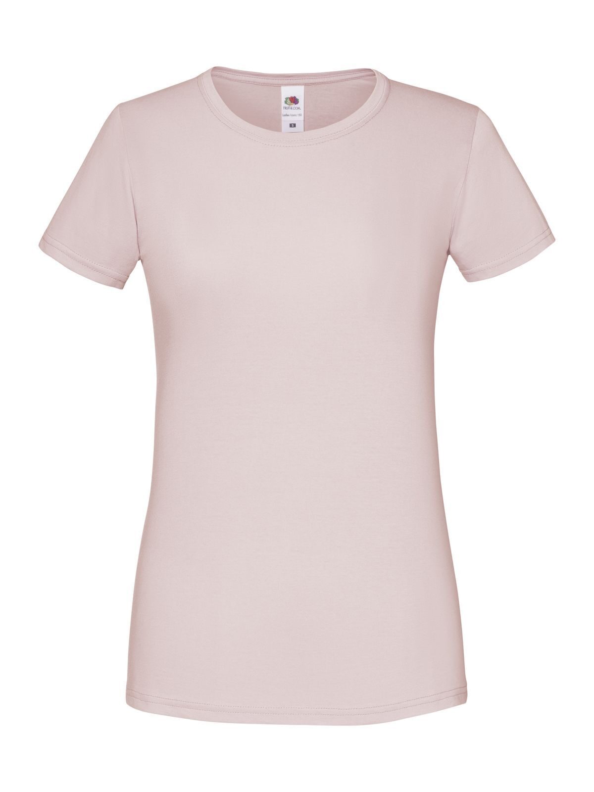 Iconic 150 T Damen T-Shirt – Fruit of the Loom – Farbe powder rose – individuell veredelbar