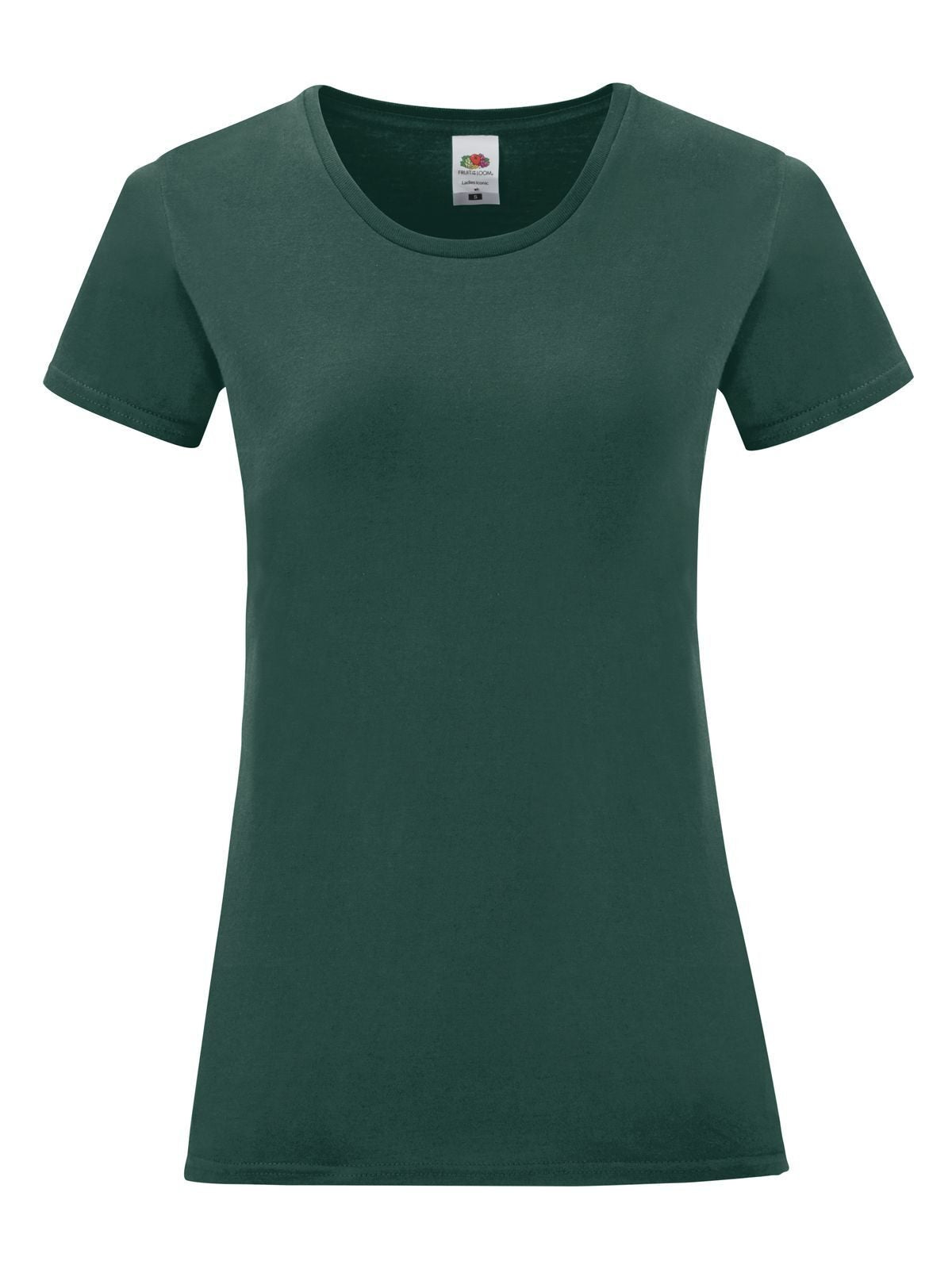 Iconic 150 T Damen T-Shirt – Fruit of the Loom – Farbe Waldgrün – individuell veredelbar