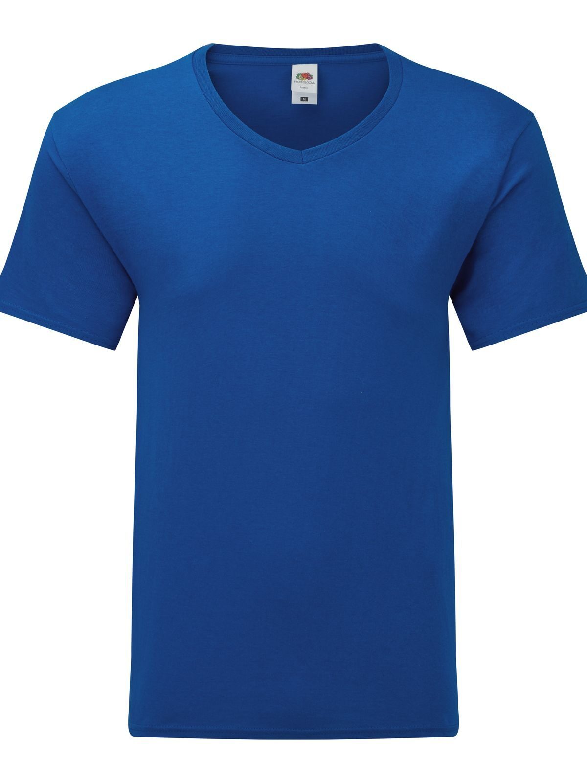 Iconic 150 V-Neck T T-Shirt – Fruit of the Loom – Farbe Royalblau – individuell veredelbar