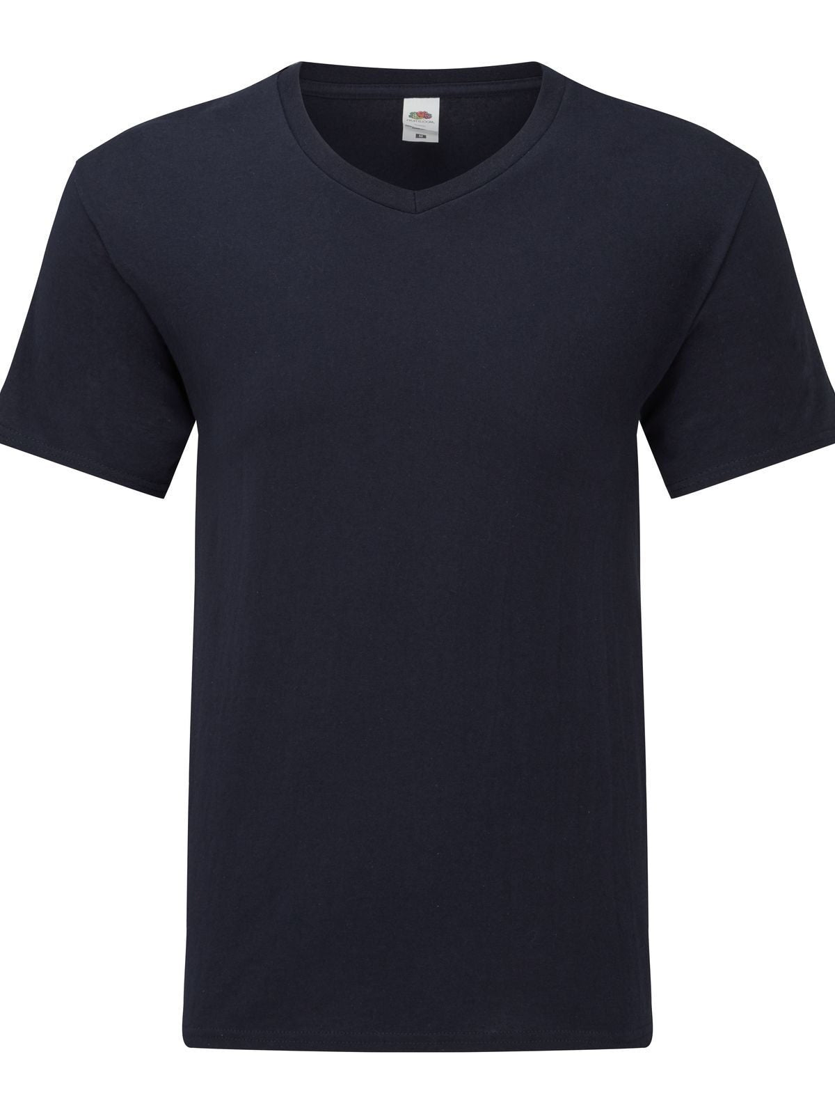 Iconic 150 V-Neck T T-Shirt – Fruit of the Loom – Farbe deep navy – individuell veredelbar