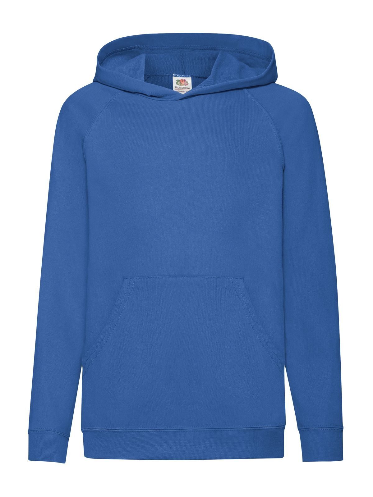 Lightweight Hooded Sweat Kinder Sweatshirt / Hoodie – Fruit of the Loom – Farbe Royalblau – individuell veredelbar