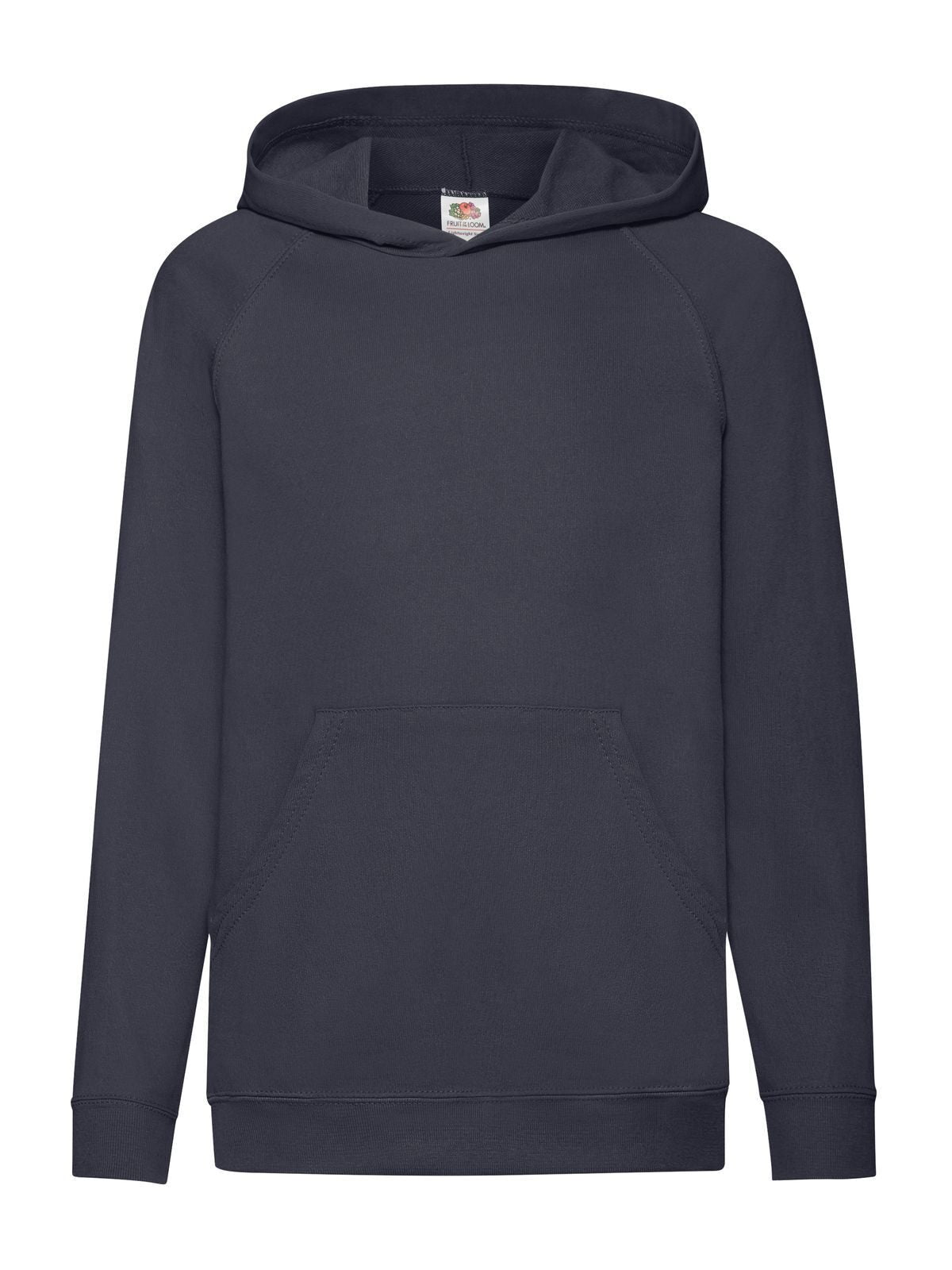 Lightweight Hooded Sweat Kinder Sweatshirt / Hoodie – Fruit of the Loom – Farbe deep navy – individuell veredelbar