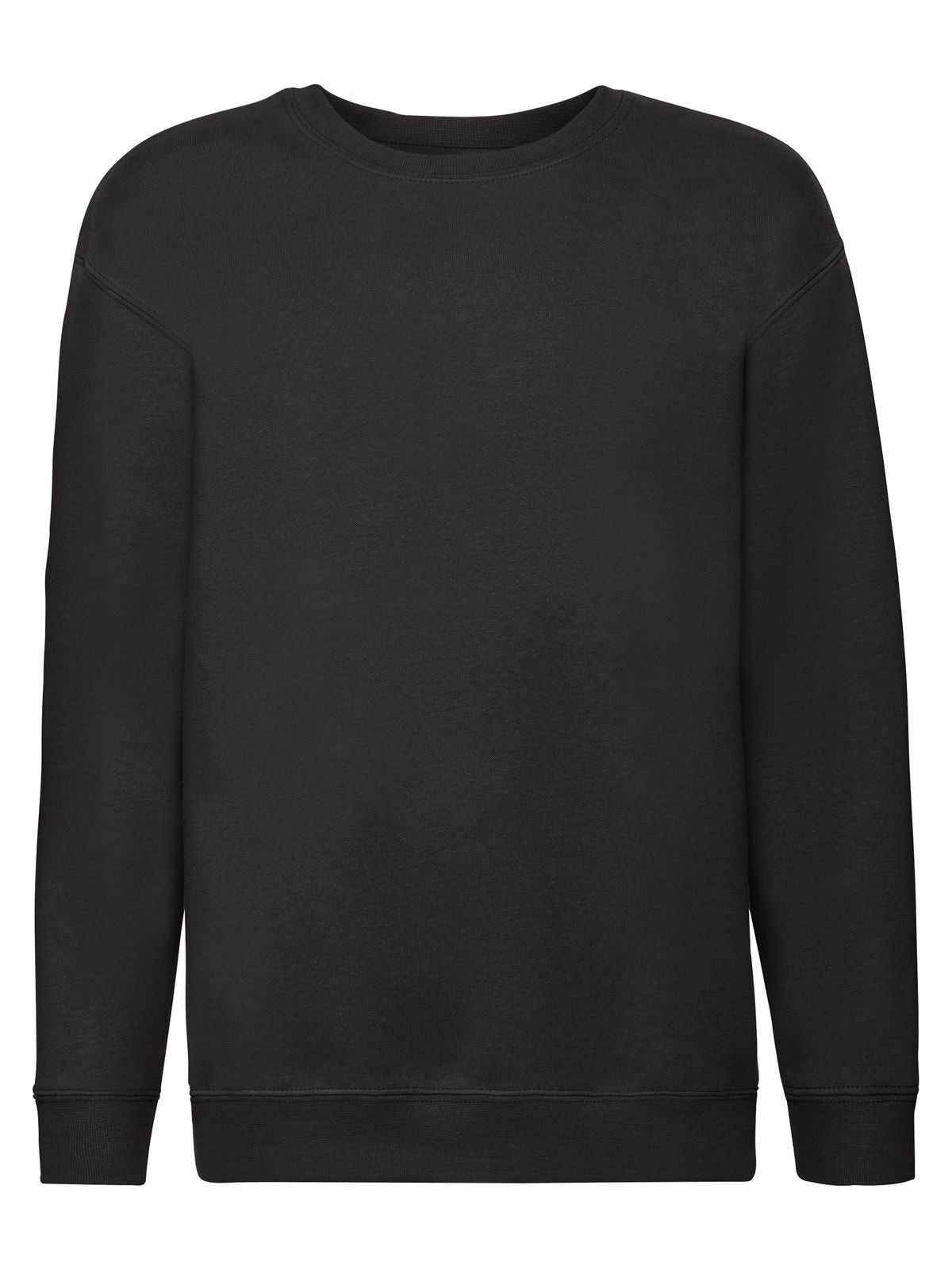 Premium Set-In Sweat Kinder Sweatshirt / Hoodie – Fruit of the Loom – Farbe Schwarz – individuell veredelbar