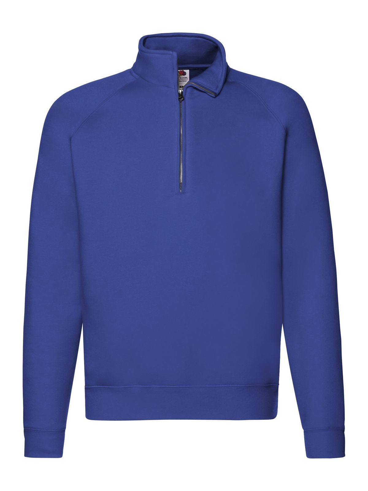 Premium Zip Neck Sweat Herren Sweatshirt / Hoodie – Fruit of the Loom – Farbe Royalblau – individuell veredelbar