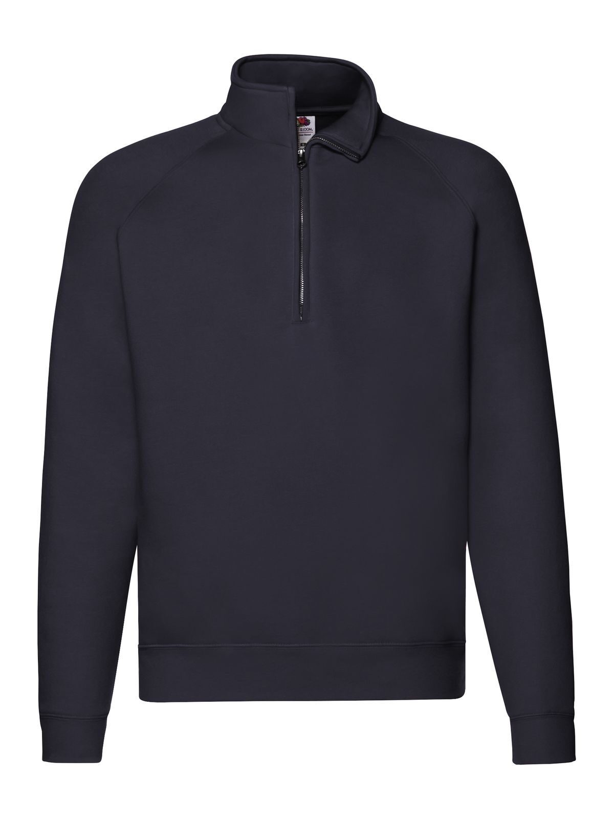 Premium Zip Neck Sweat Herren Sweatshirt / Hoodie – Fruit of the Loom – Farbe deep navy – individuell veredelbar