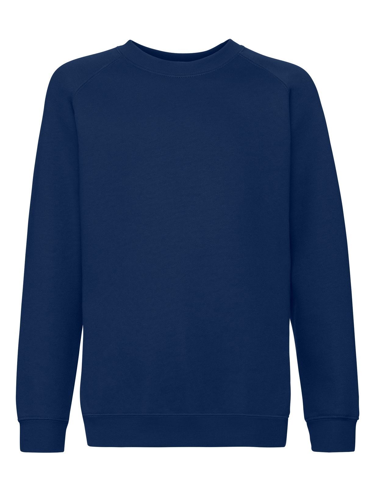 Premium Raglan Sweat Kinder Sweatshirt / Hoodie – Fruit of the Loom – Farbe Navy – individuell veredelbar
