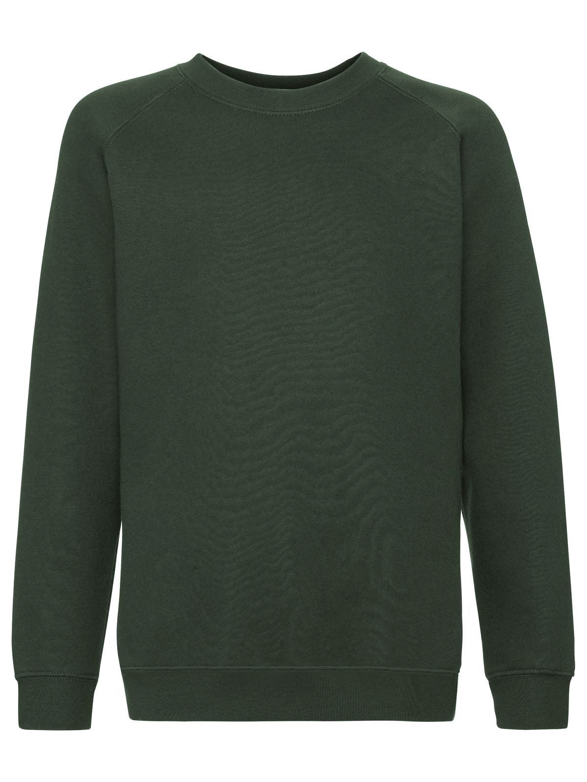Premium Raglan Sweat Kinder Sweatshirt / Hoodie – Fruit of the Loom – Farbe bottle green – individuell veredelbar