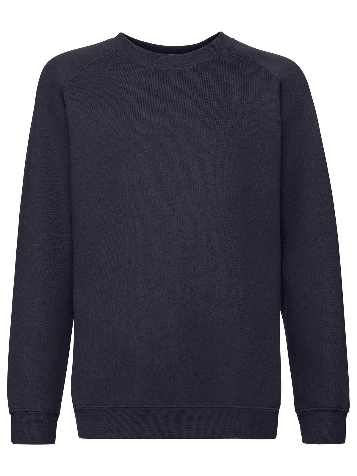 Premium Raglan Sweat Kinder Sweatshirt / Hoodie – Fruit of the Loom – Farbe deep navy – individuell veredelbar