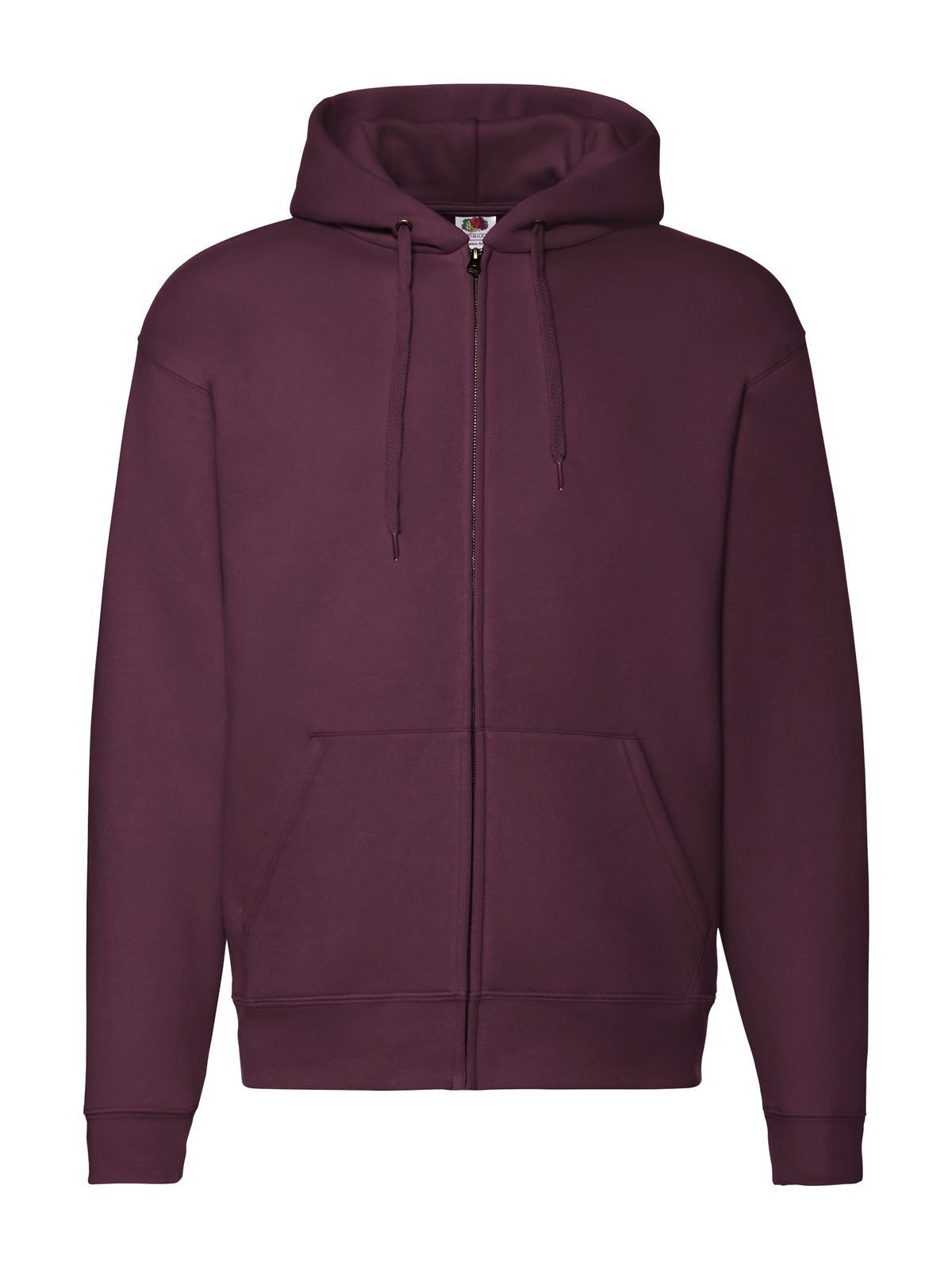 Premium Hooded Sweat Jacket Herren Sweatshirt / Hoodie – Fruit of the Loom – Farbe Burgundy – individuell veredelbar