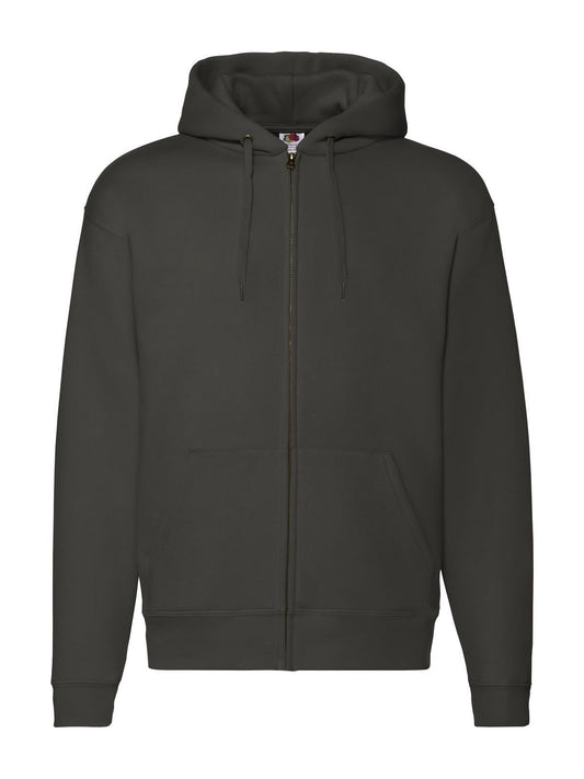 Premium Hooded Sweat Jacket Herren Sweatshirt / Hoodie – Fruit of the Loom – Farbe Anthrazit – individuell veredelbar