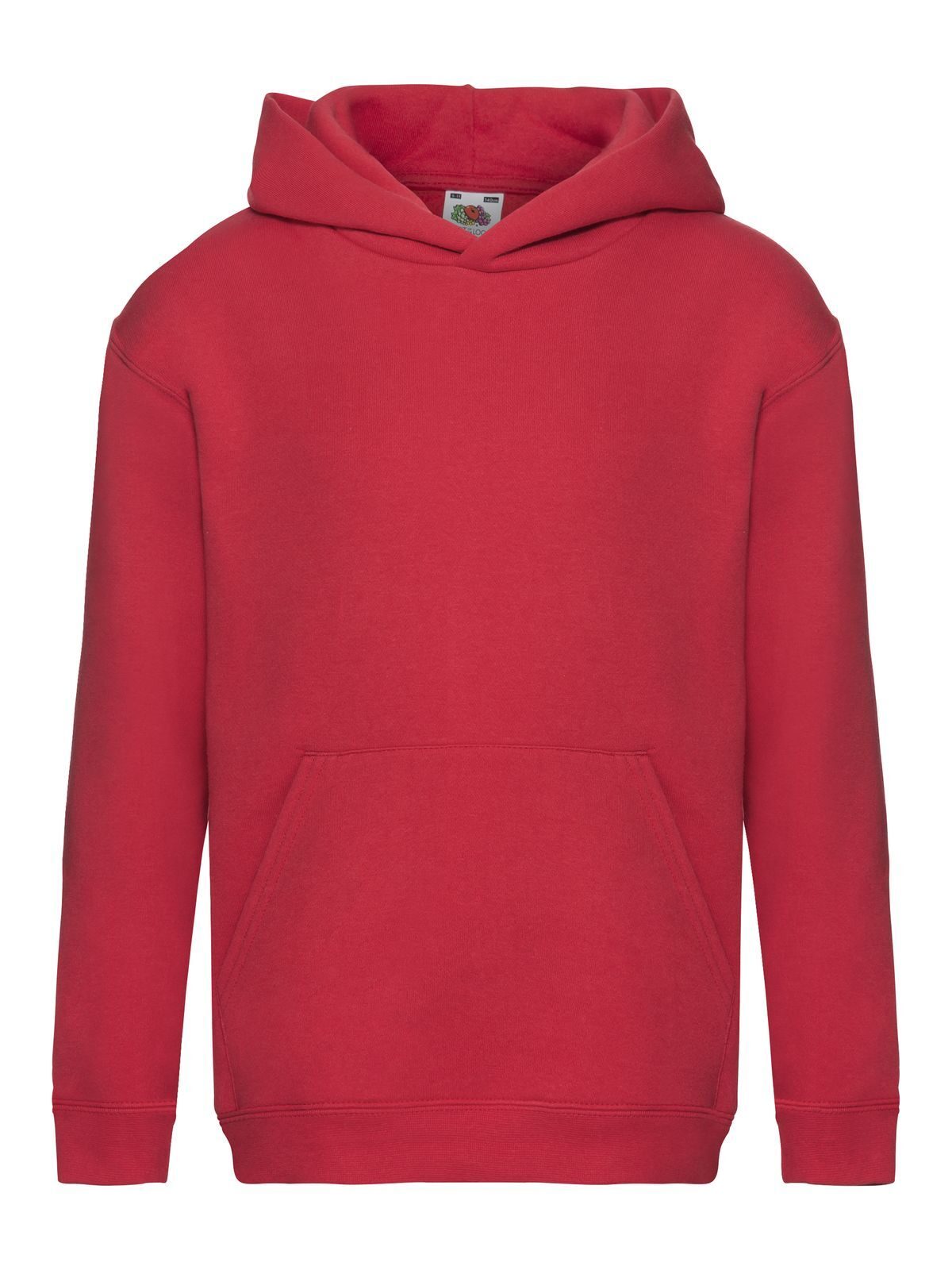 Premium Hooded Sweat Kinder Sweatshirt / Hoodie – Fruit of the Loom – Farbe Rot – individuell veredelbar