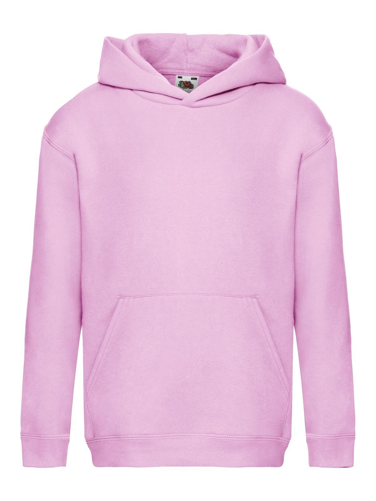 Premium Hooded Sweat Kinder Sweatshirt / Hoodie – Fruit of the Loom – Farbe light pink – individuell veredelbar