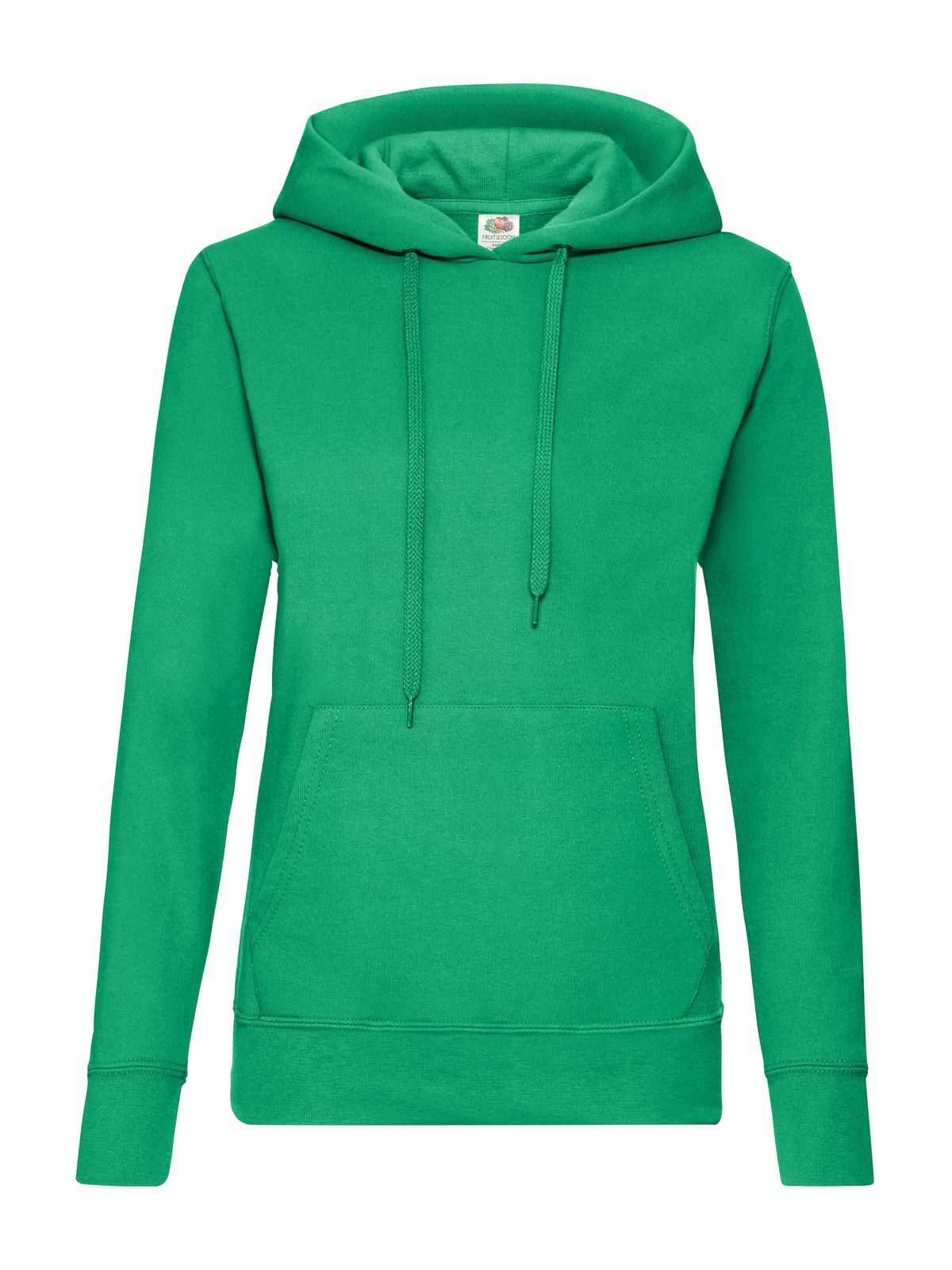 Classic Hooded Sweat Damen Sweatshirt / Hoodie – Fruit of the Loom – Farbe Kellygrün – individuell veredelbar
