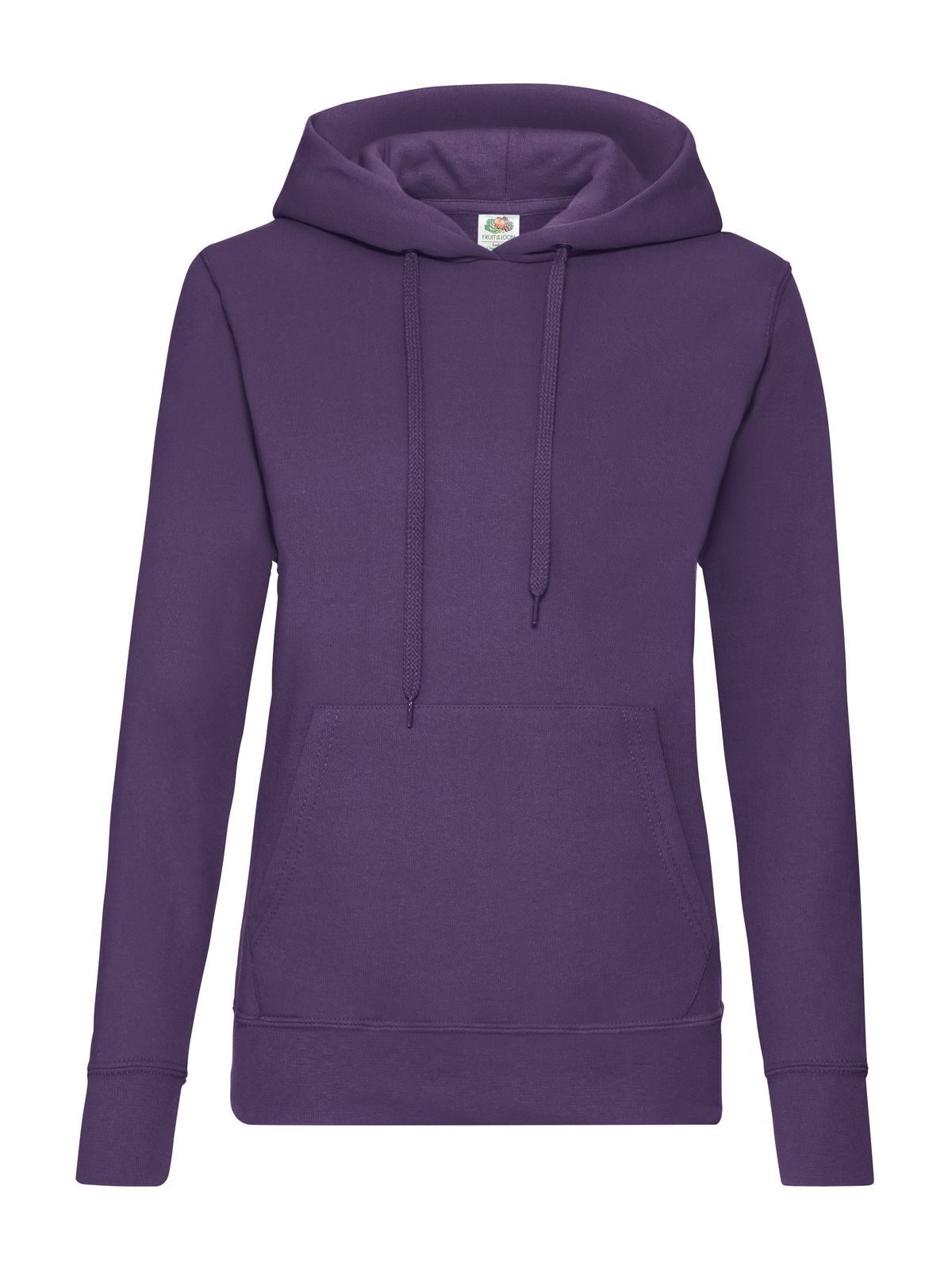 Classic Hooded Sweat Damen Sweatshirt / Hoodie – Fruit of the Loom – Farbe Lila – individuell veredelbar