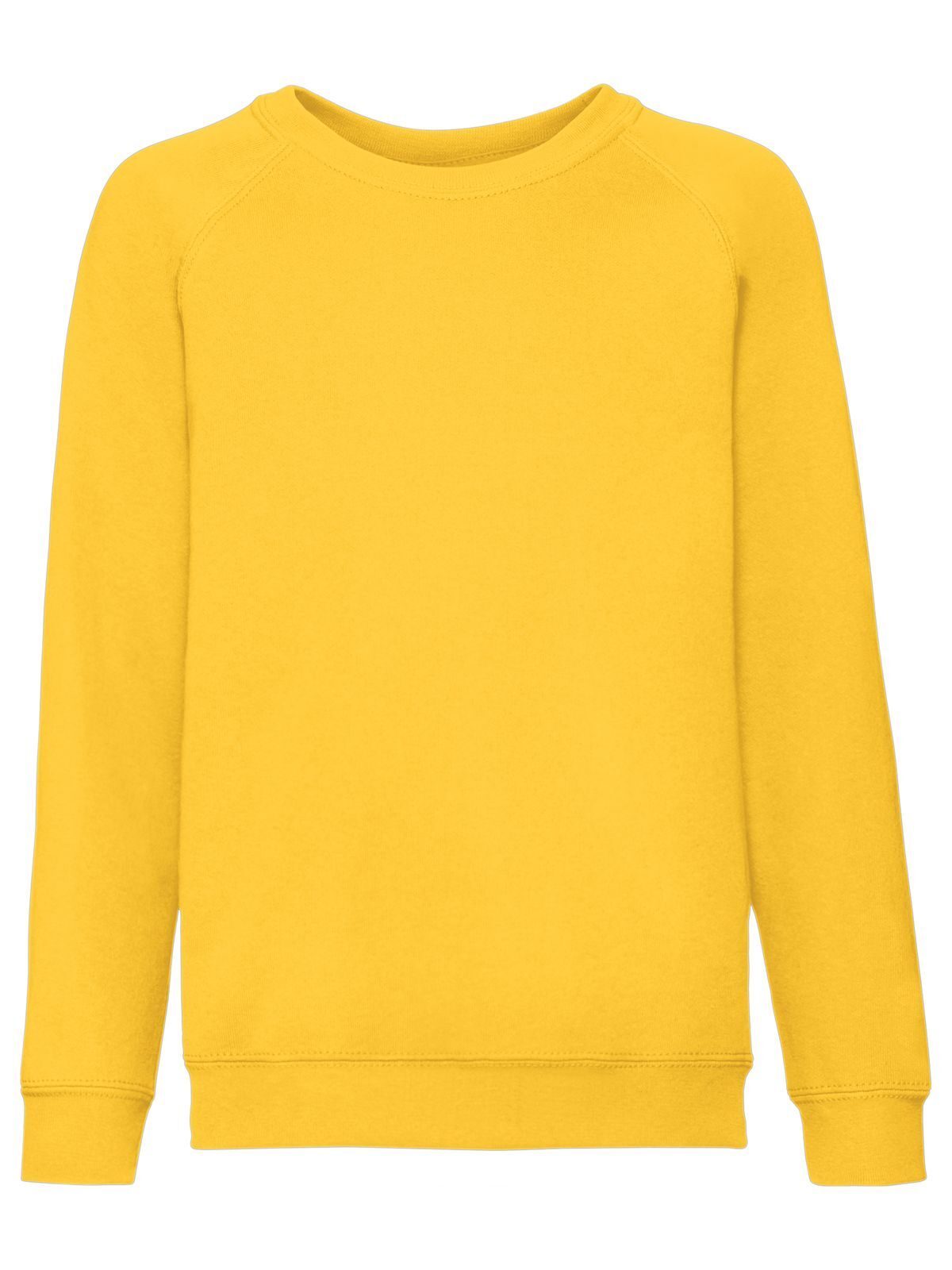 Classic Raglan Sweat Kinder Sweatshirt / Hoodie – Fruit of the Loom – Farbe sunflower – individuell veredelbar