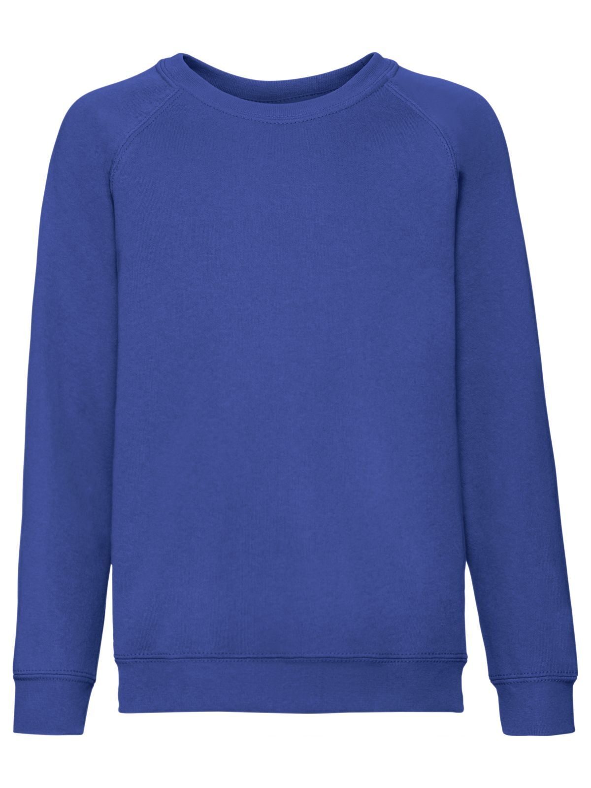 Classic Raglan Sweat Kinder Sweatshirt / Hoodie – Fruit of the Loom – Farbe Royalblau – individuell veredelbar