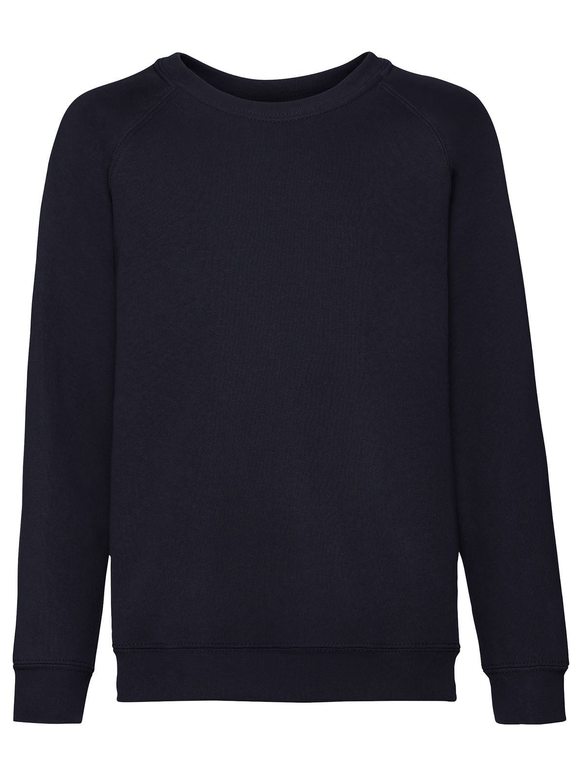 Classic Raglan Sweat Kinder Sweatshirt / Hoodie – Fruit of the Loom – Farbe deep navy – individuell veredelbar