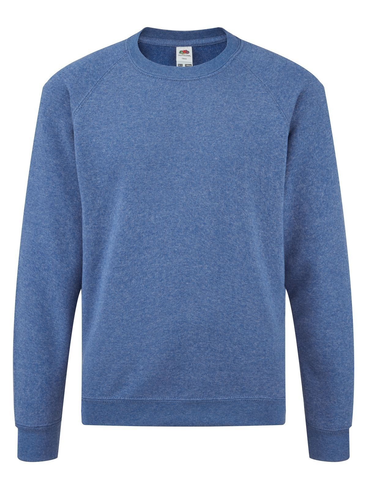 Classic Raglan Sweat Kinder Sweatshirt / Hoodie – Fruit of the Loom – Farbe retro heather royal – individuell veredelbar