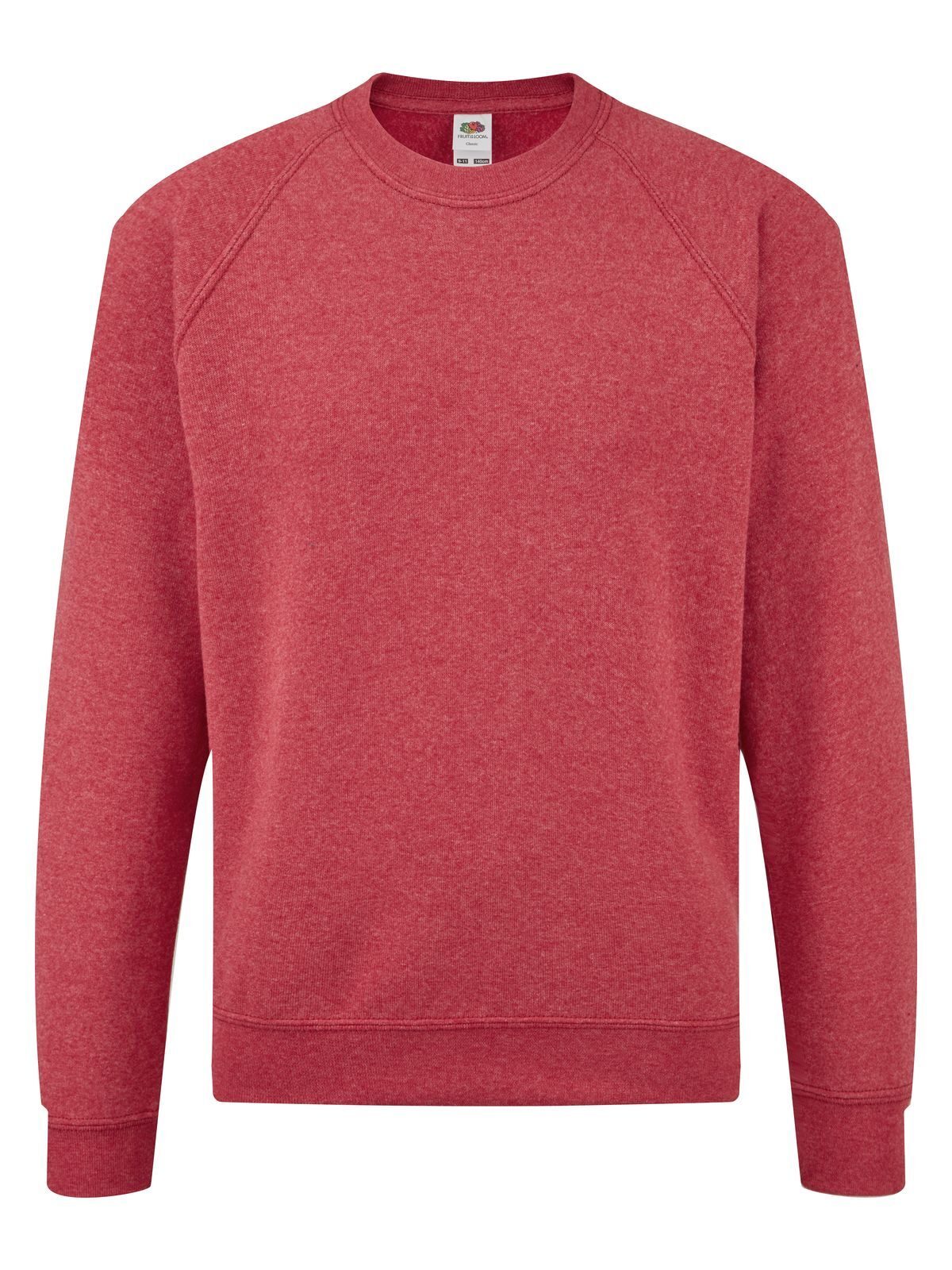 Classic Raglan Sweat Kinder Sweatshirt / Hoodie – Fruit of the Loom – Farbe vintage heather red – individuell veredelbar