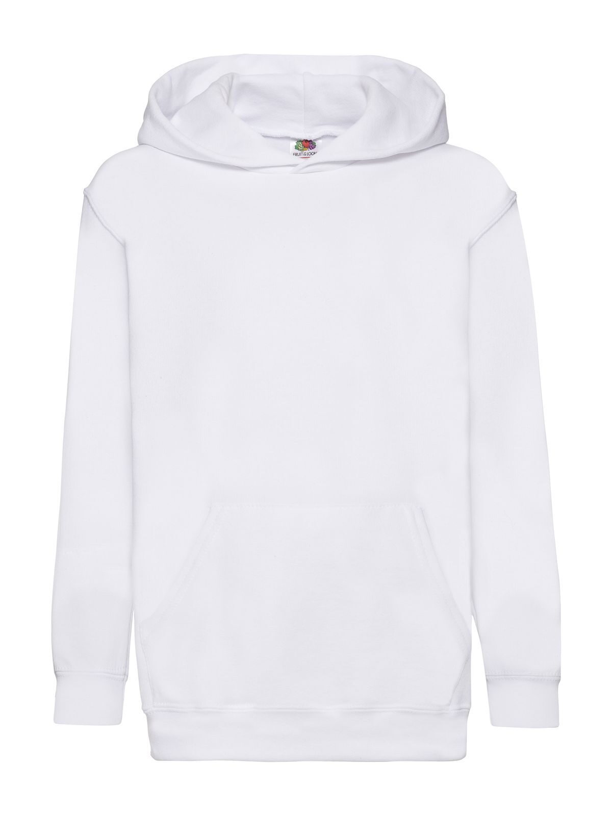 Classic Hooded Sweat Kinder Sweatshirt / Hoodie – Fruit of the Loom – Farbe Weiß – individuell veredelbar