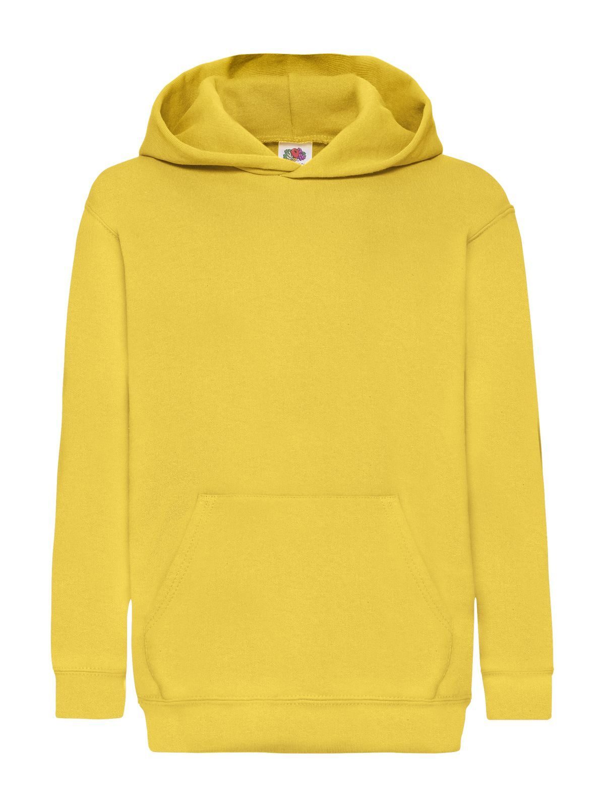 Classic Hooded Sweat Kinder Sweatshirt / Hoodie – Fruit of the Loom – Farbe sunflower – individuell veredelbar