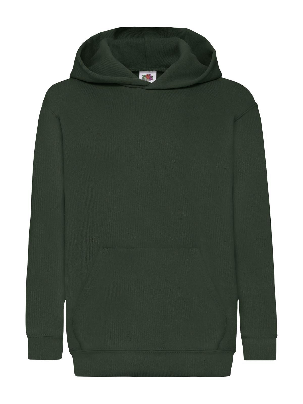 Classic Hooded Sweat Kinder Sweatshirt / Hoodie – Fruit of the Loom – Farbe bottle green – individuell veredelbar