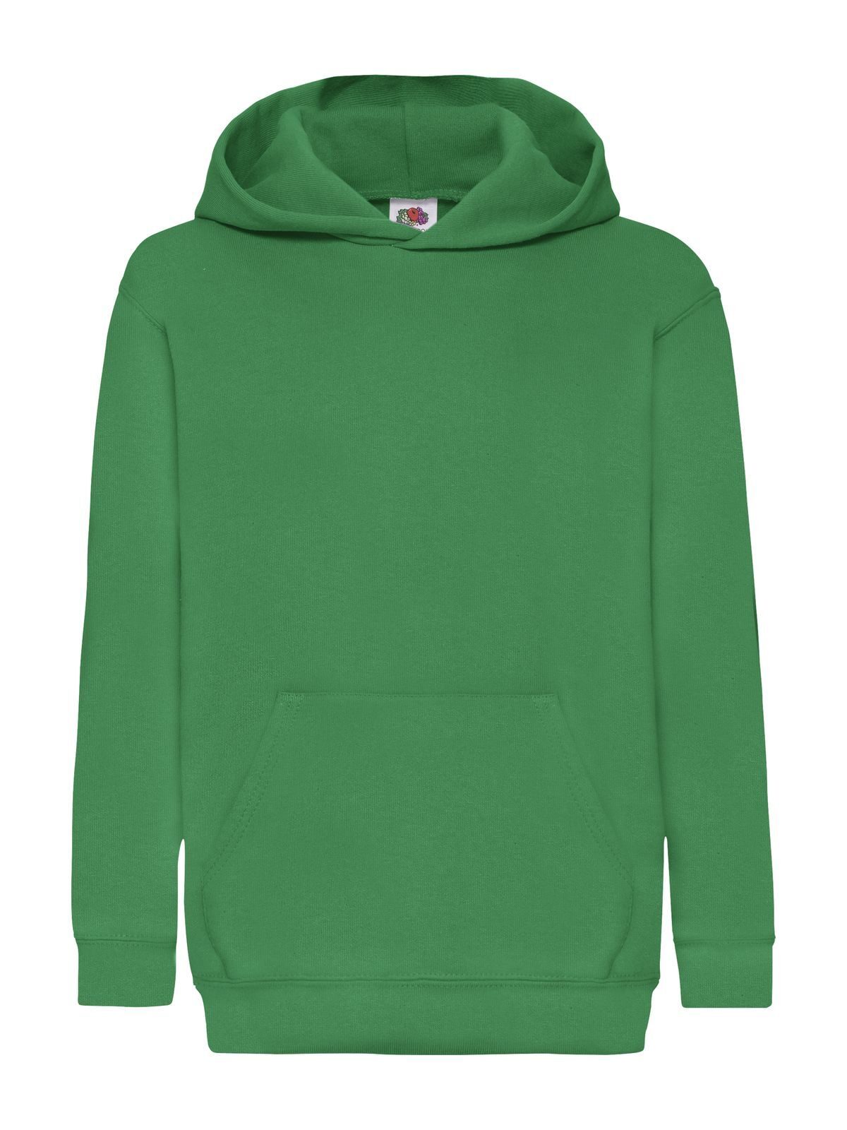 Classic Hooded Sweat Kinder Sweatshirt / Hoodie – Fruit of the Loom – Farbe Kellygrün – individuell veredelbar