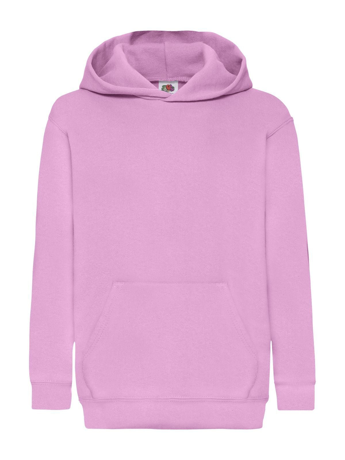 Classic Hooded Sweat Kinder Sweatshirt / Hoodie – Fruit of the Loom – Farbe light pink – individuell veredelbar