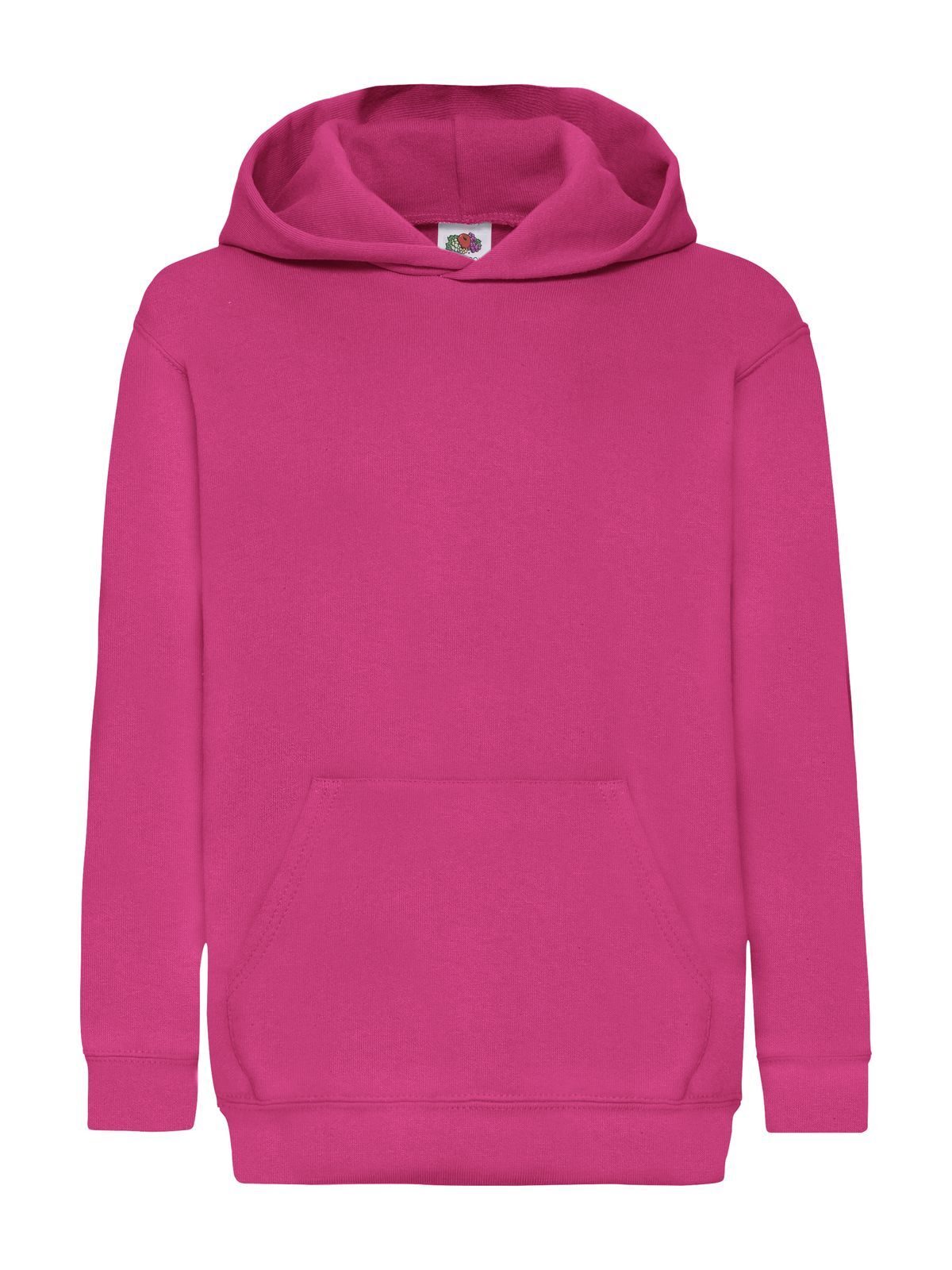 Classic Hooded Sweat Kinder Sweatshirt / Hoodie – Fruit of the Loom – Farbe Fuchsia – individuell veredelbar