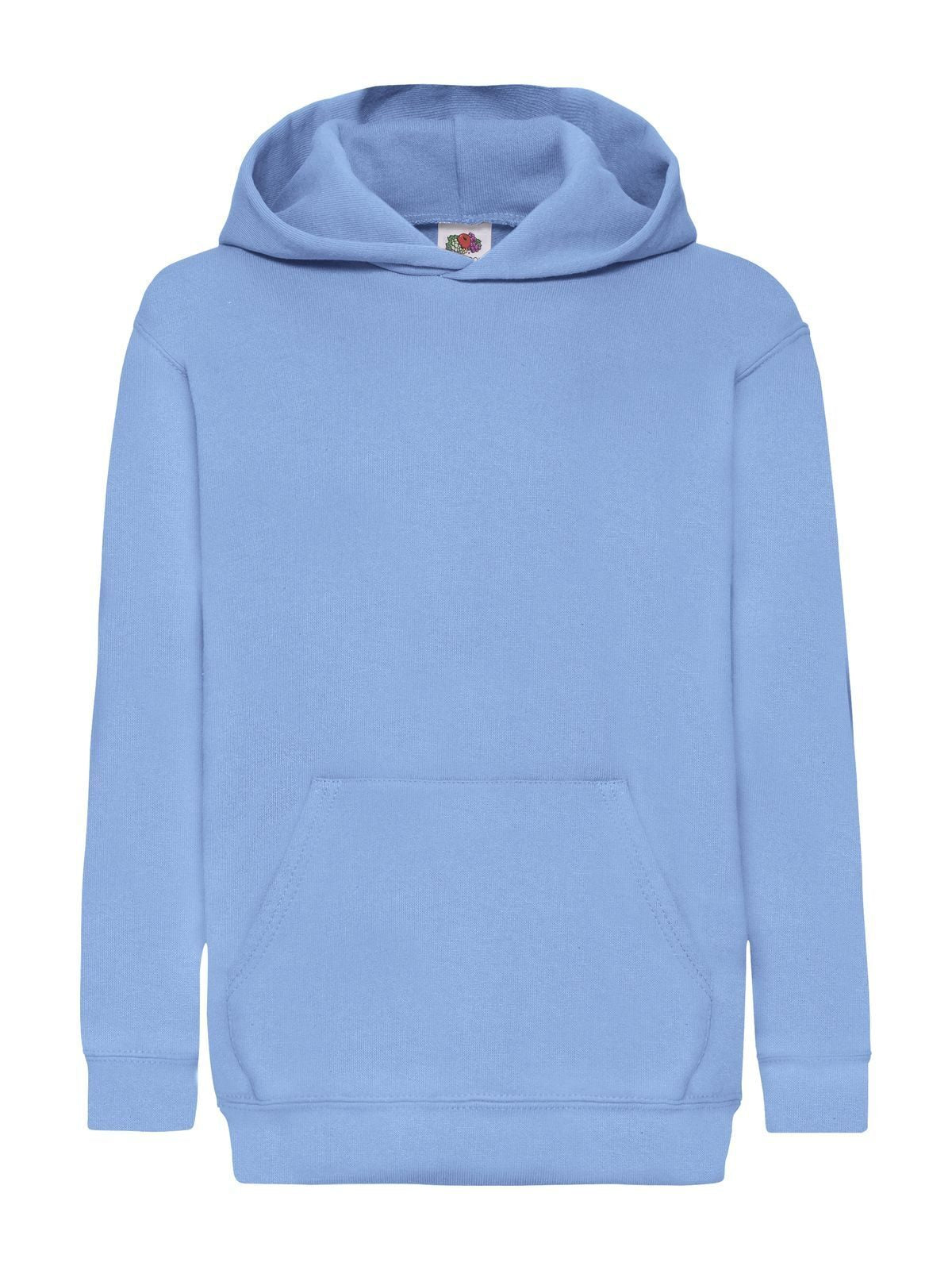 Classic Hooded Sweat Kinder Sweatshirt / Hoodie – Fruit of the Loom – Farbe Hellblau – individuell veredelbar